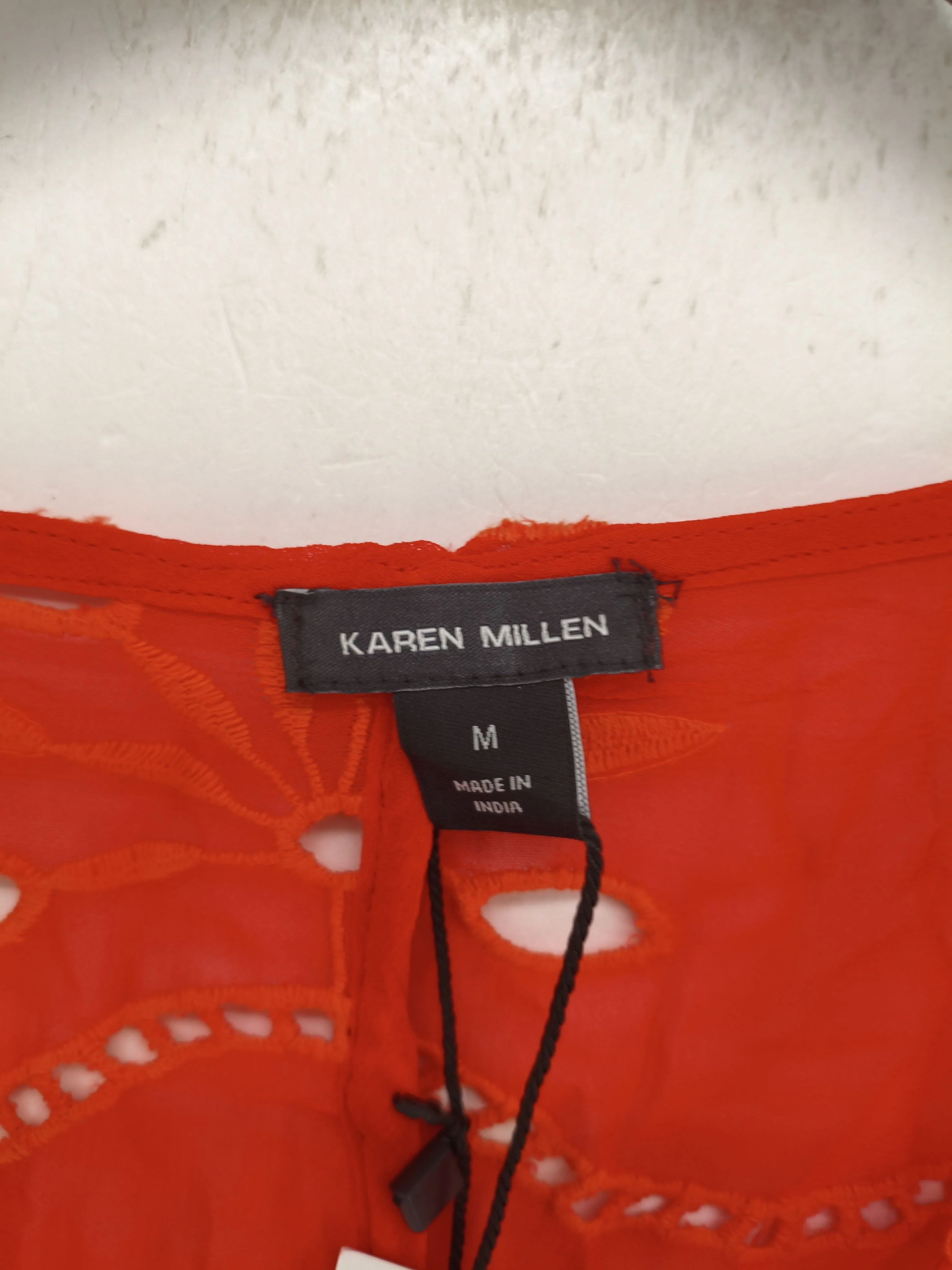 Karen Millen Shirt Midi Dress UK10 in Red RRP £139 - Image 6