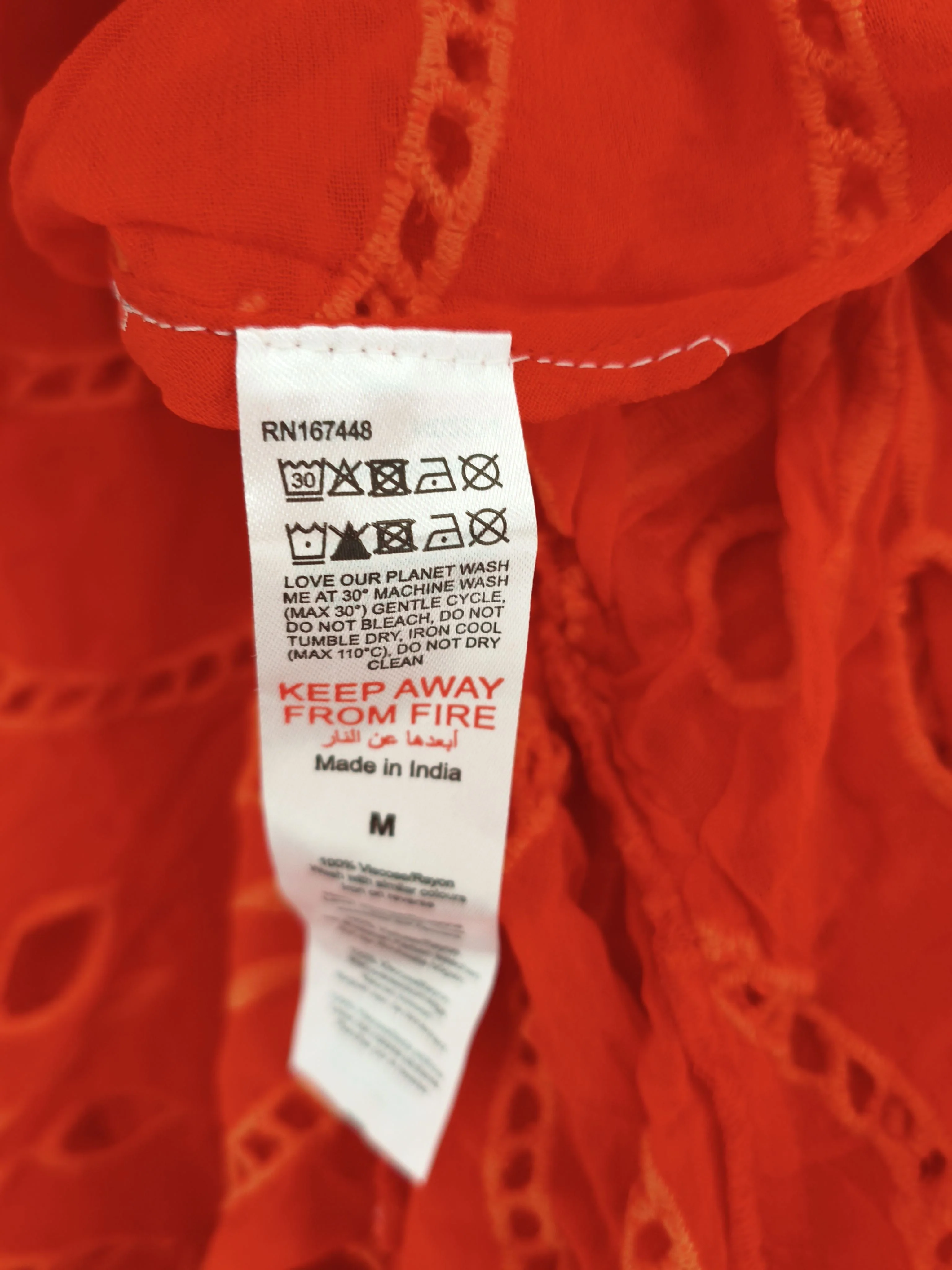 Karen Millen Shirt Midi Dress UK10 in Red RRP £139 - Image 7