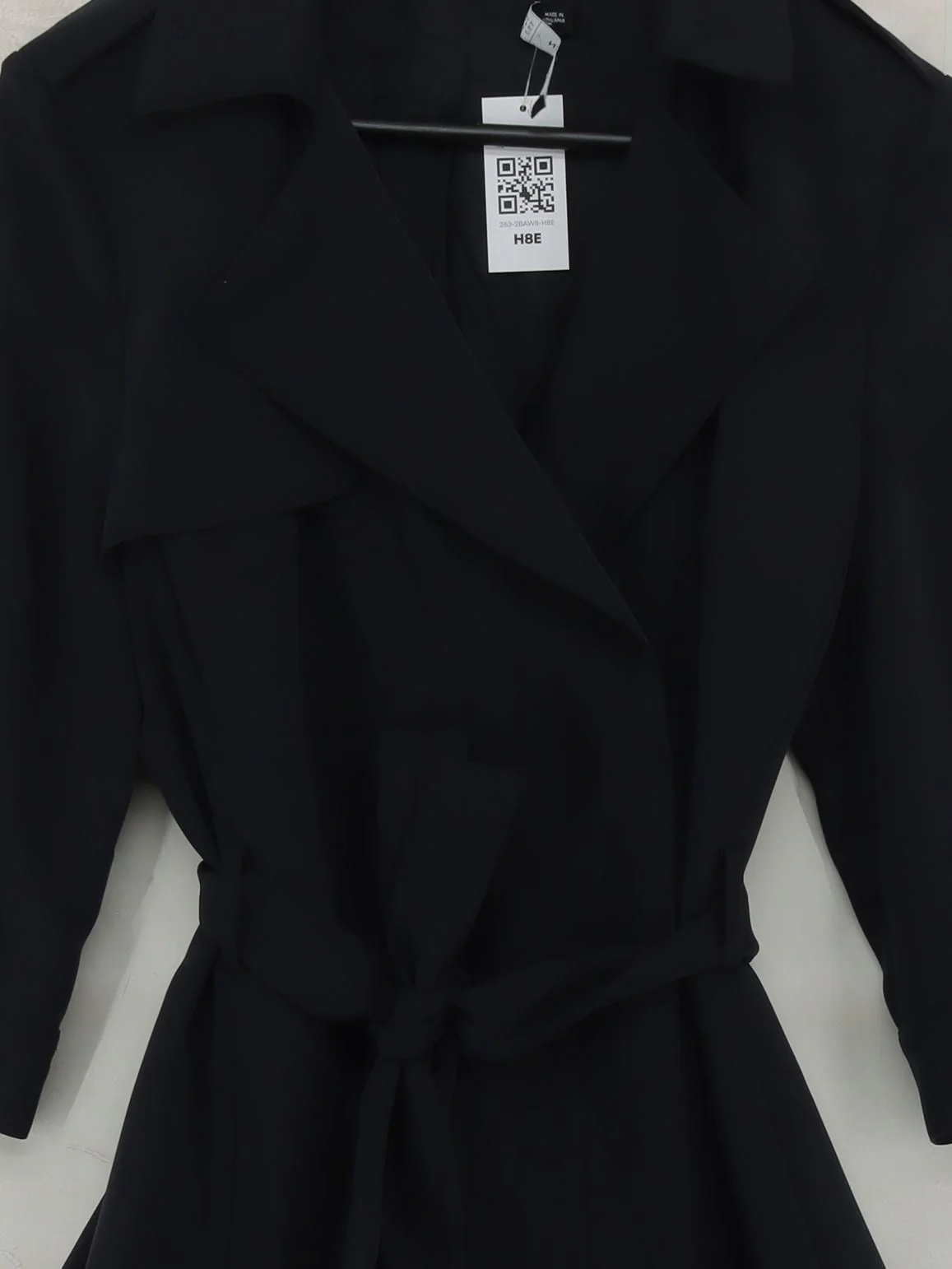 Karen Millen Shirt Midi Dress UK12 in Black - Image 3