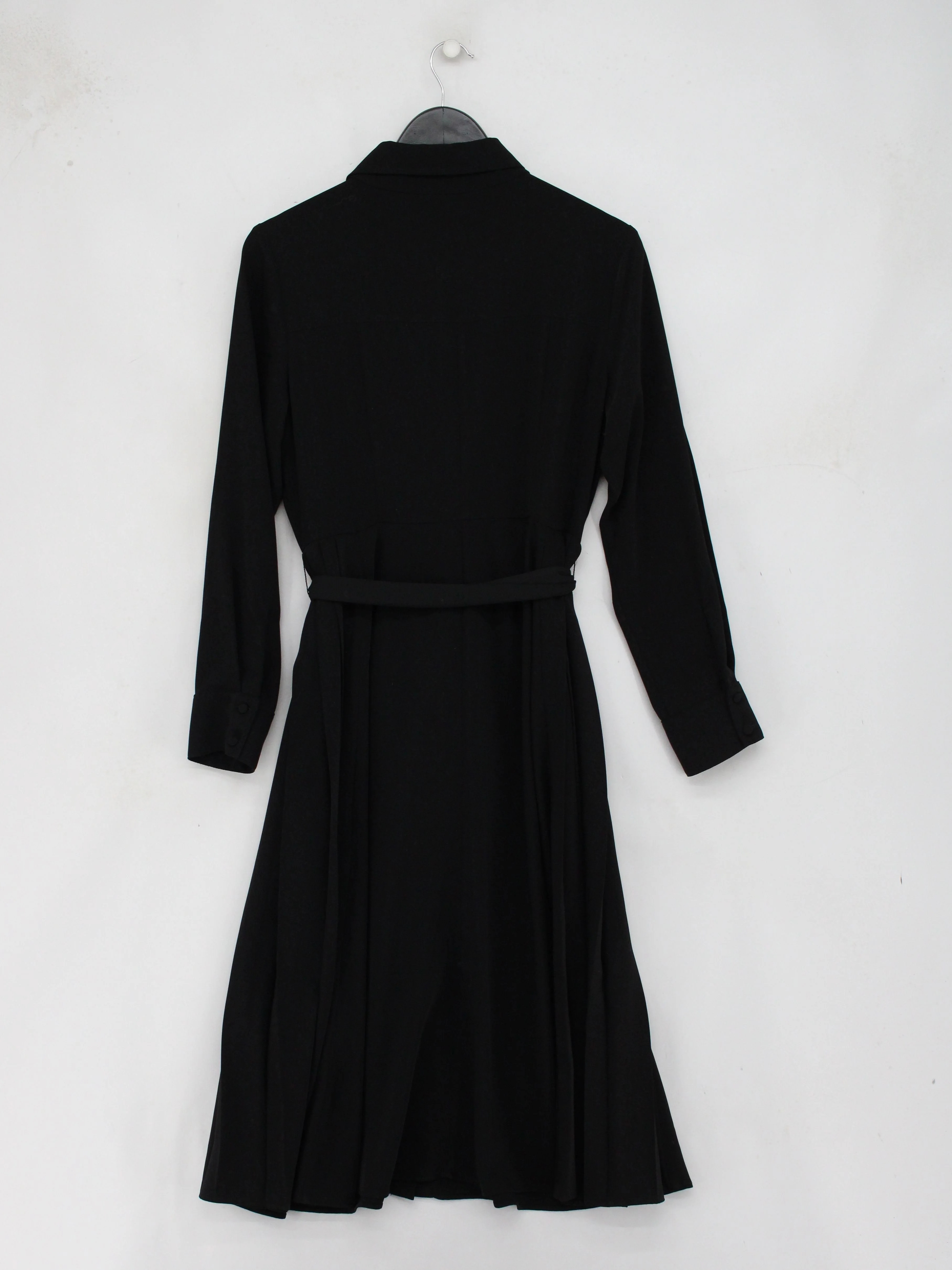 Karen Millen Shirt Midi Dress UK12 in Black - Image 2