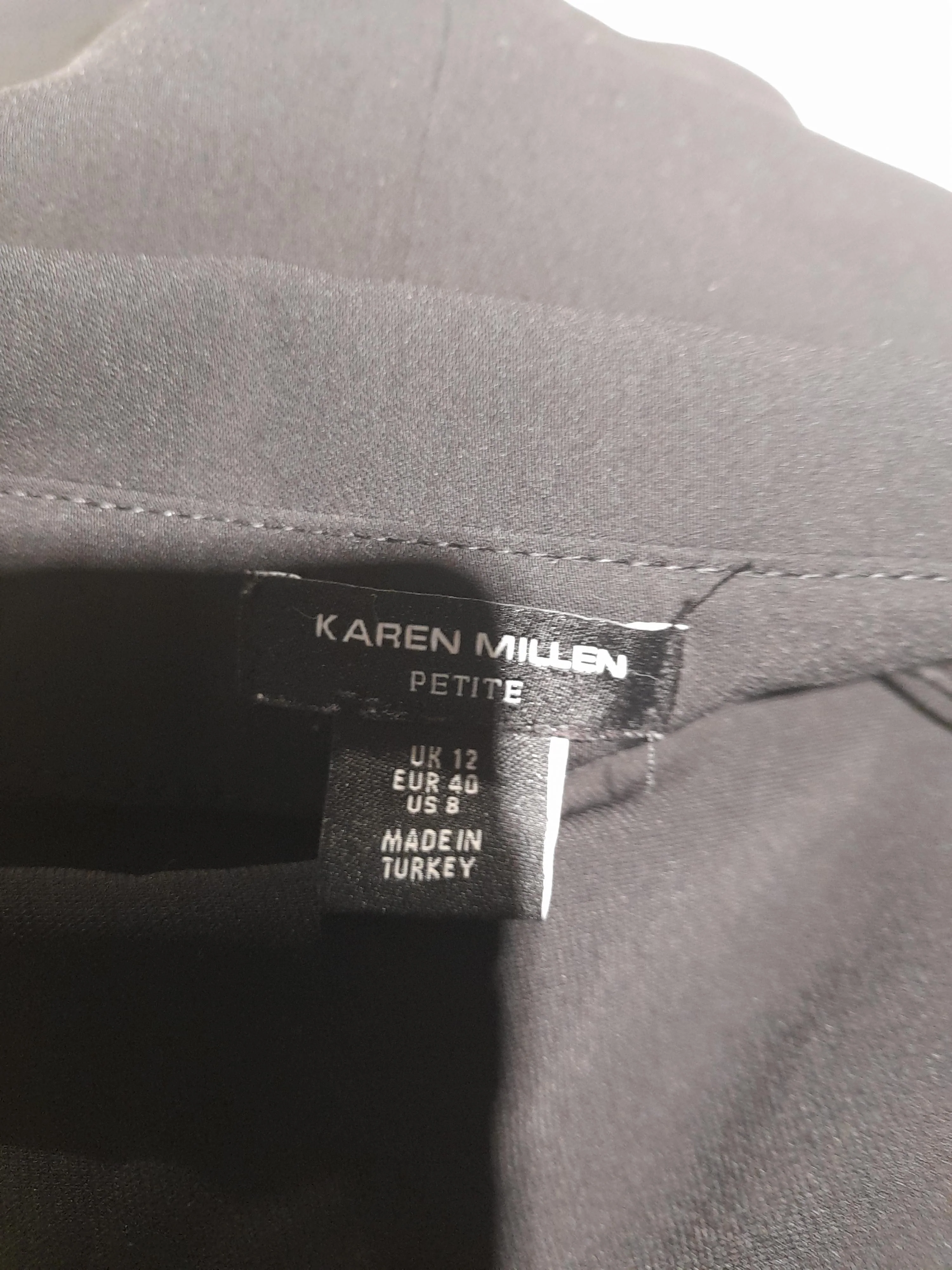 Karen Millen Shirt Midi Dress UK12 in Black - Image 5