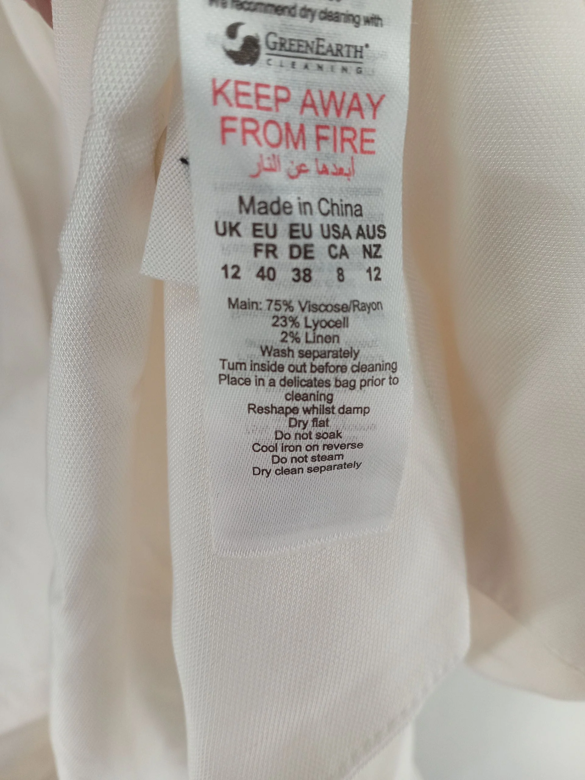 Karen Millen Shirt Midi Dress UK12 in Cream RRP £199 - Image 8