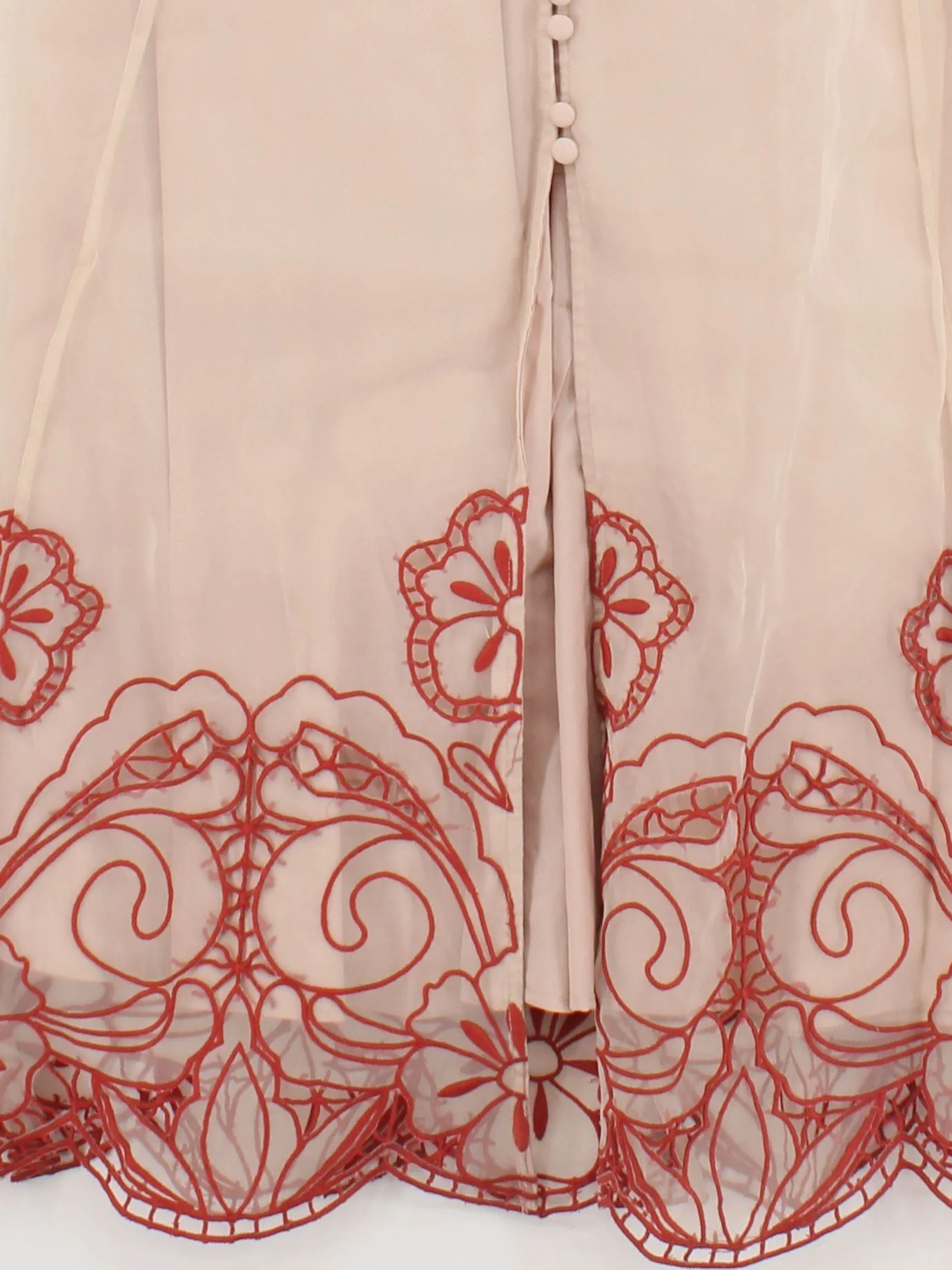 Karen Millen Shirt Midi Dress UK12 in Cream RRP £229 - Image 4
