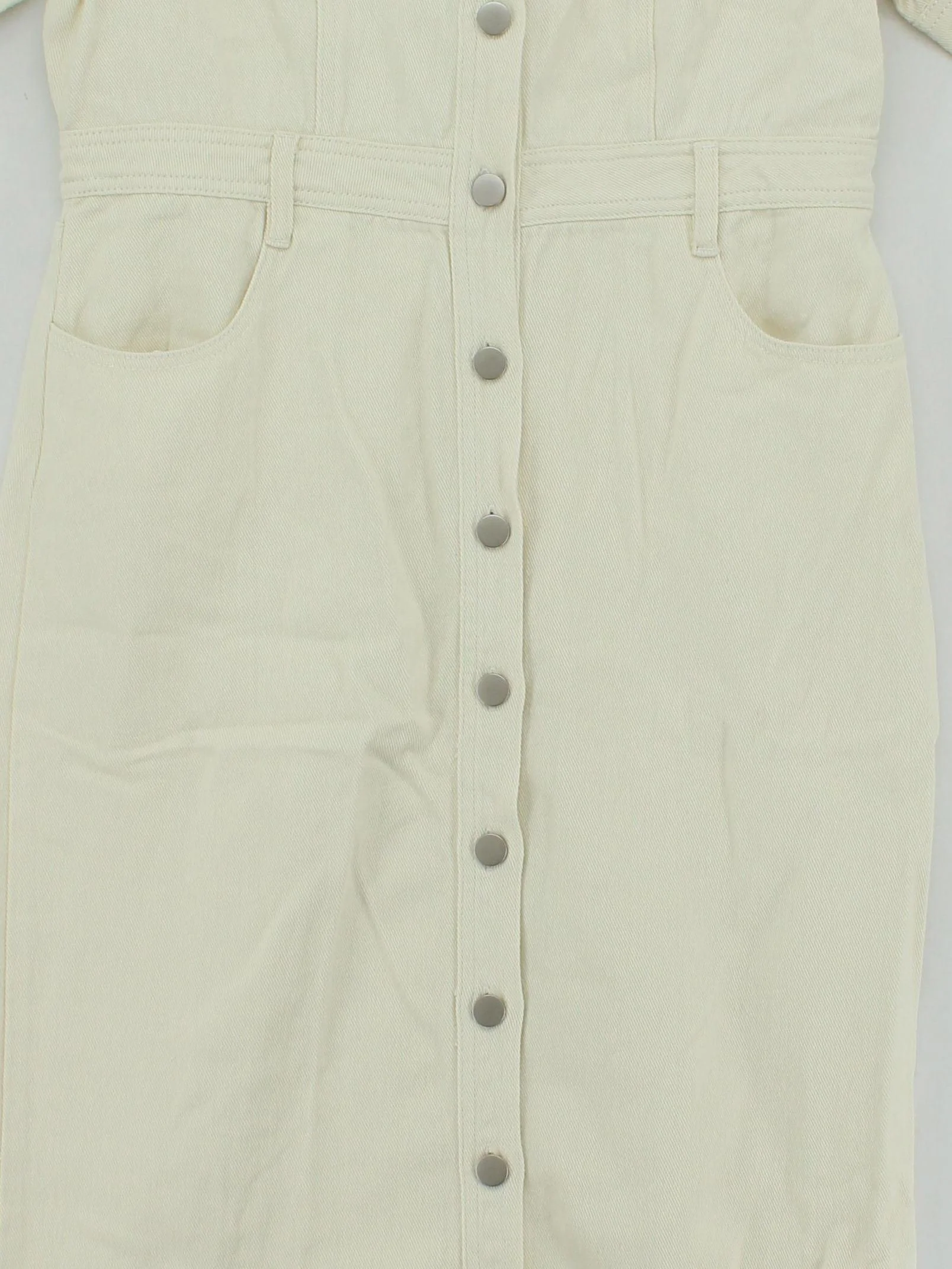 Karen Millen Shirt Midi Dress UK12 in Cream RRP £89 - Image 3