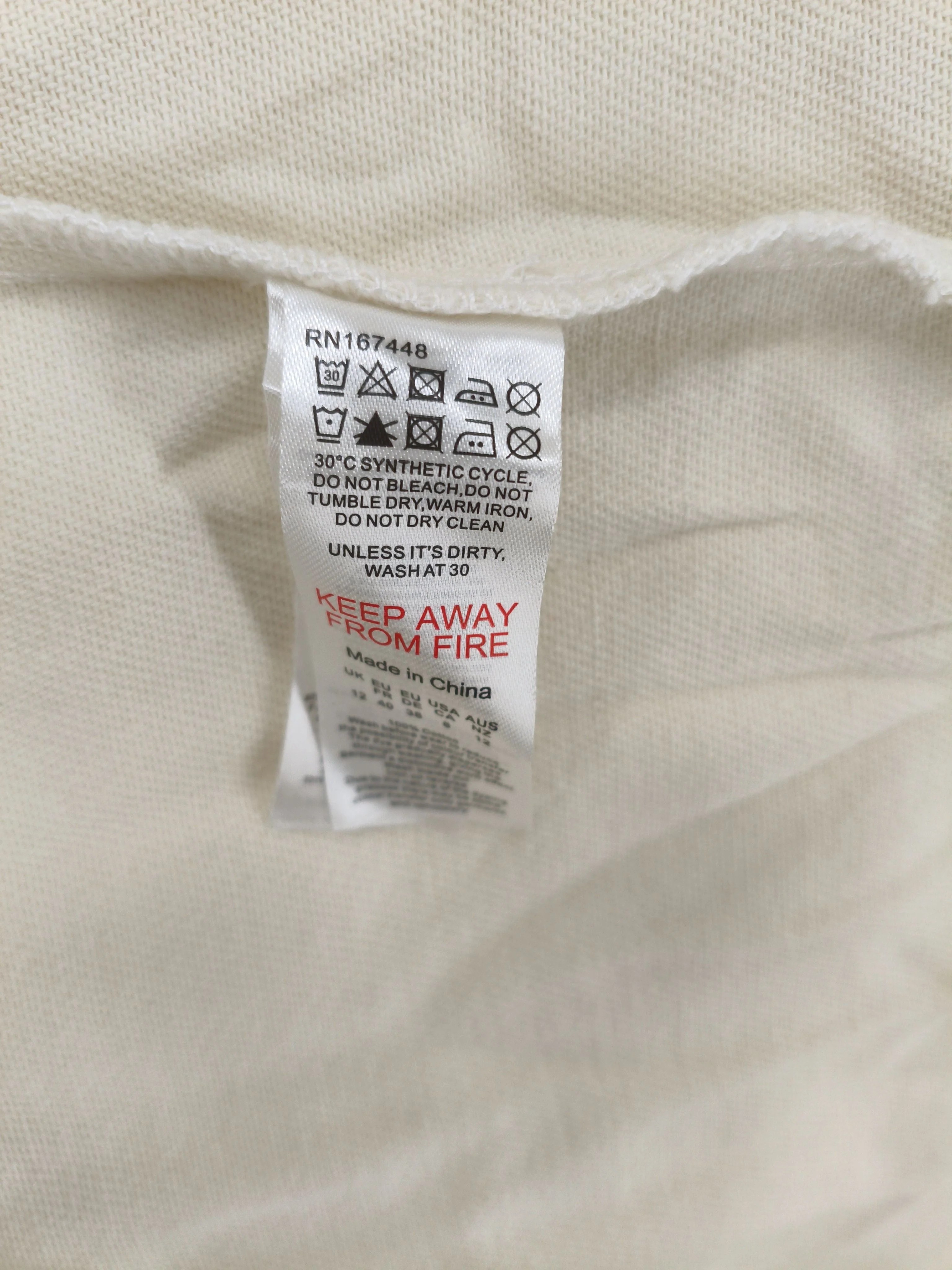 Karen Millen Shirt Midi Dress UK12 in Cream RRP £89 - Image 7