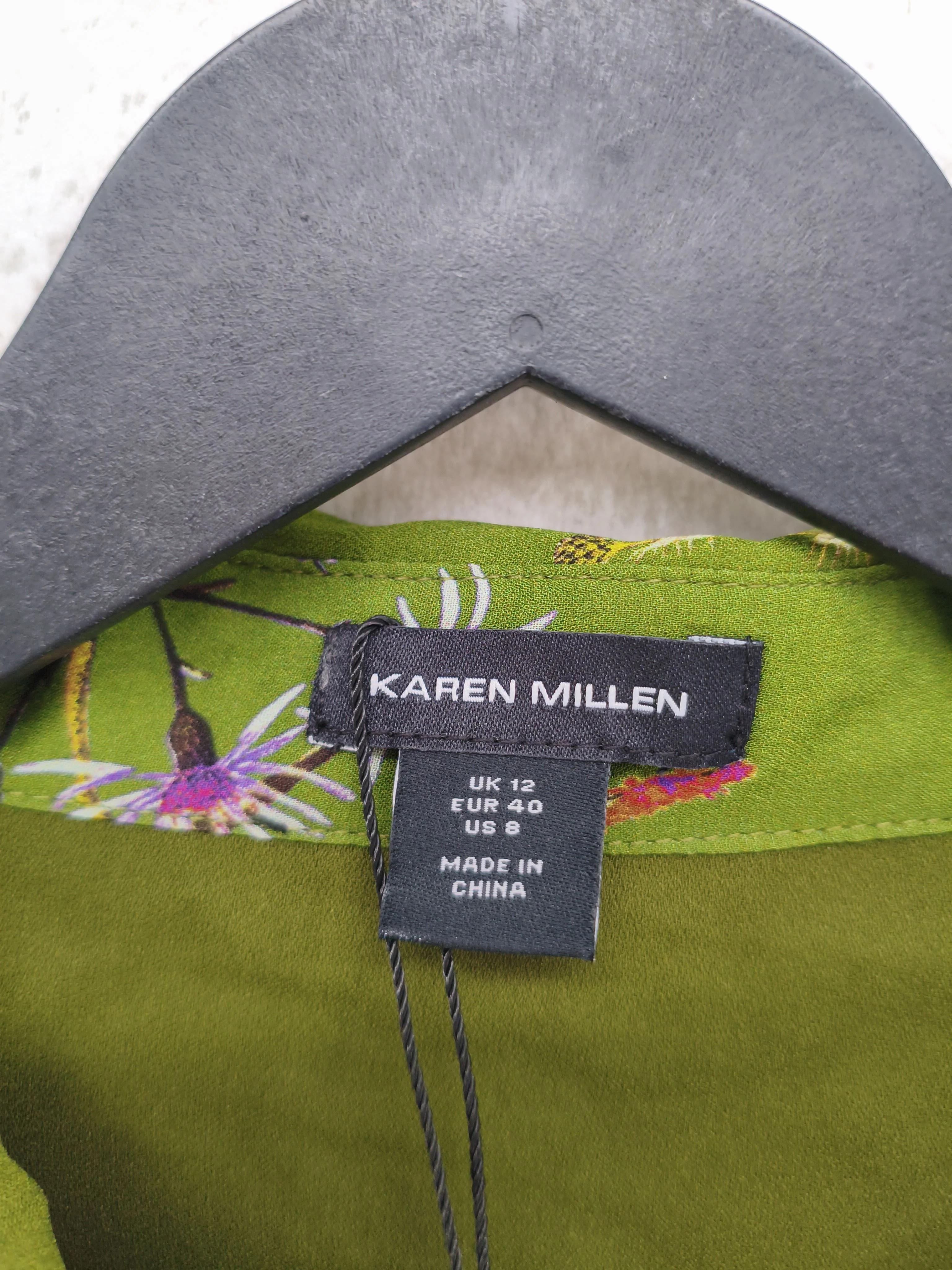 Karen Millen Shirt Midi Dress UK12 in Green RRP £149 - Image 6