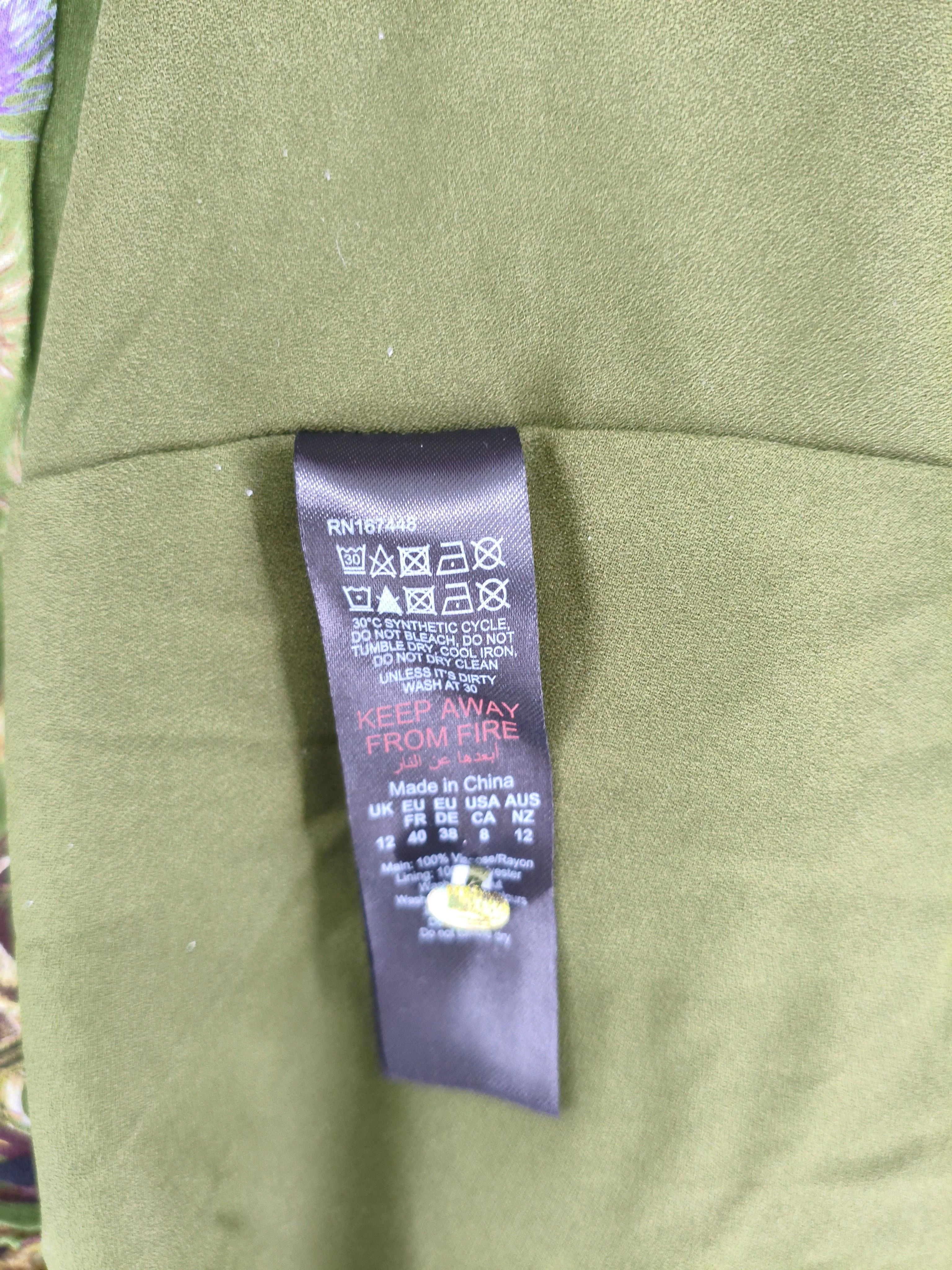 Karen Millen Shirt Midi Dress UK12 in Green RRP £149 - Image 7