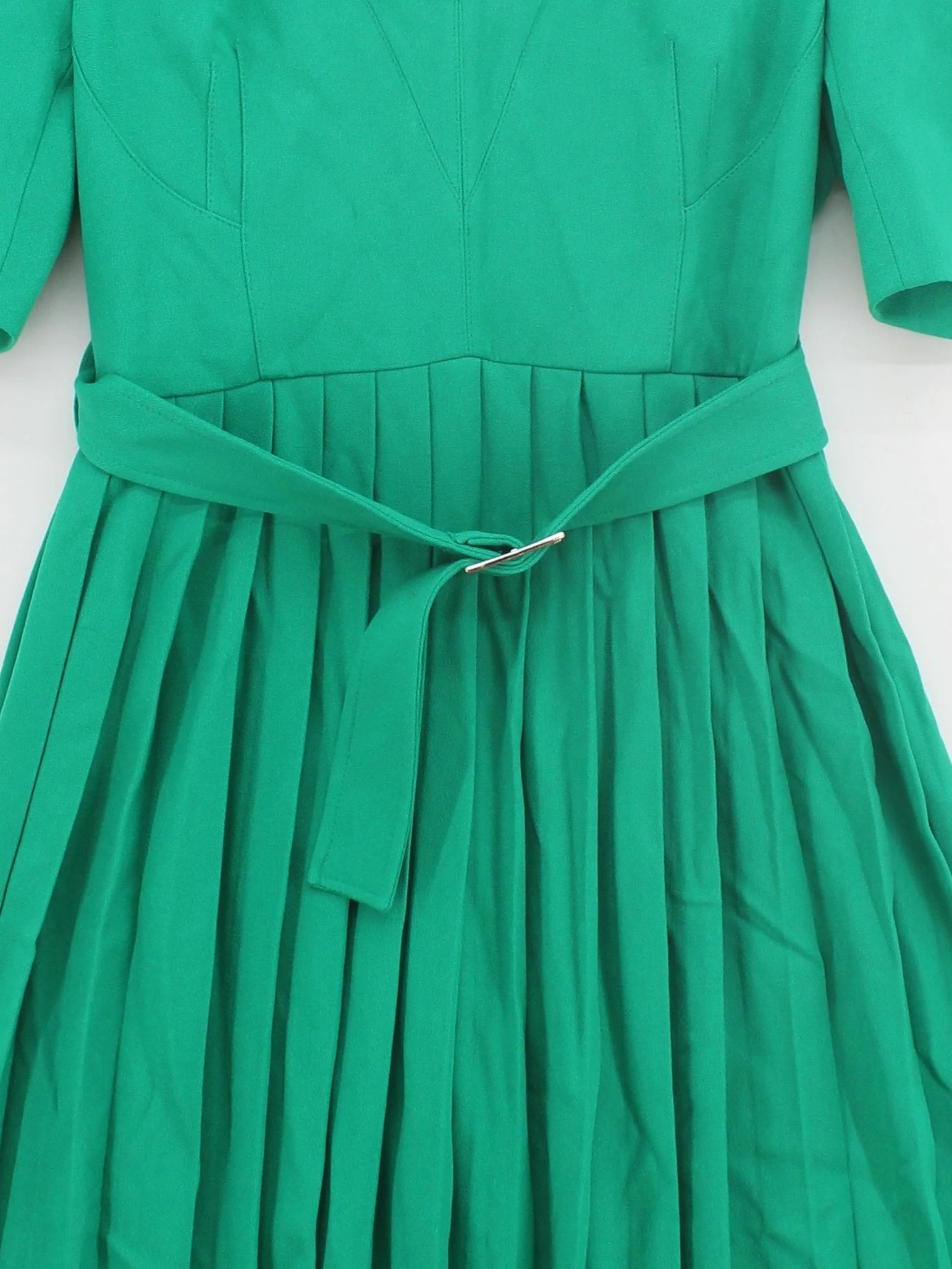 Karen Millen Shirt Midi Dress UK12 in Green RRP £219 - Image 3
