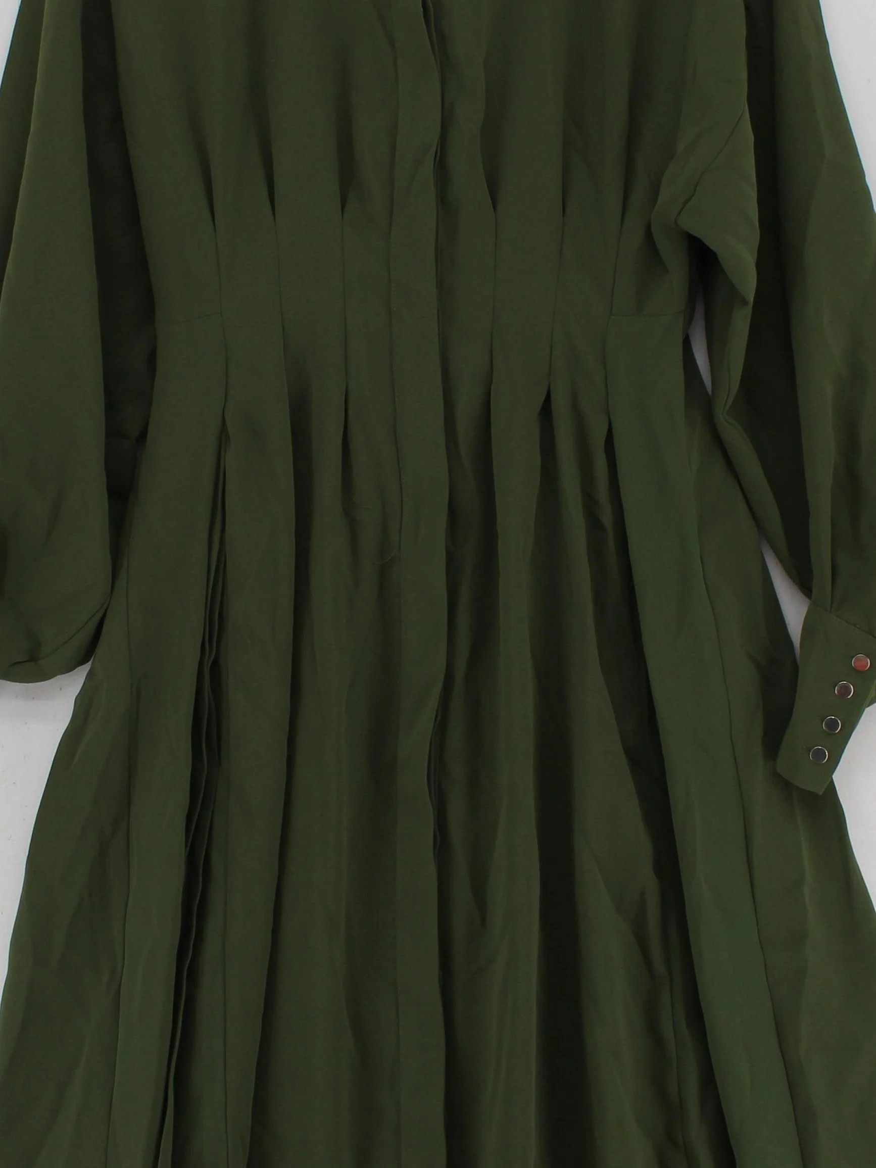 Karen Millen Shirt Midi Dress UK12 in Green RRP £229 - Image 2