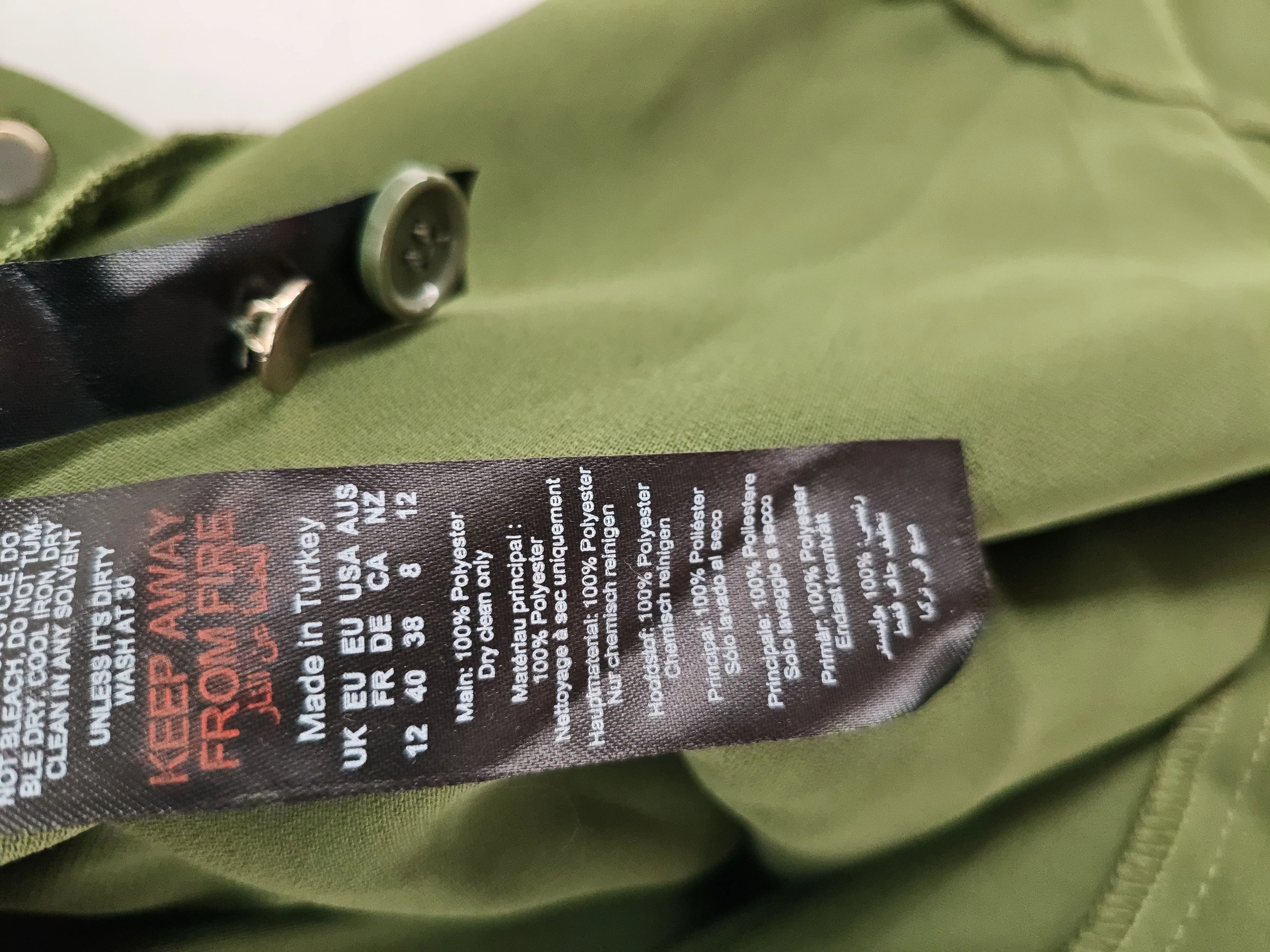 Karen Millen Shirt Midi Dress UK12 in Green RRP £229 - Image 6