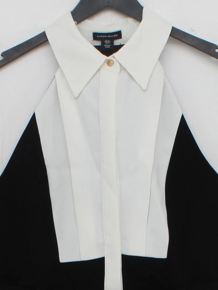 Karen Millen Shirt Midi Dress UK12 in Multi RRP £119 - Image 3