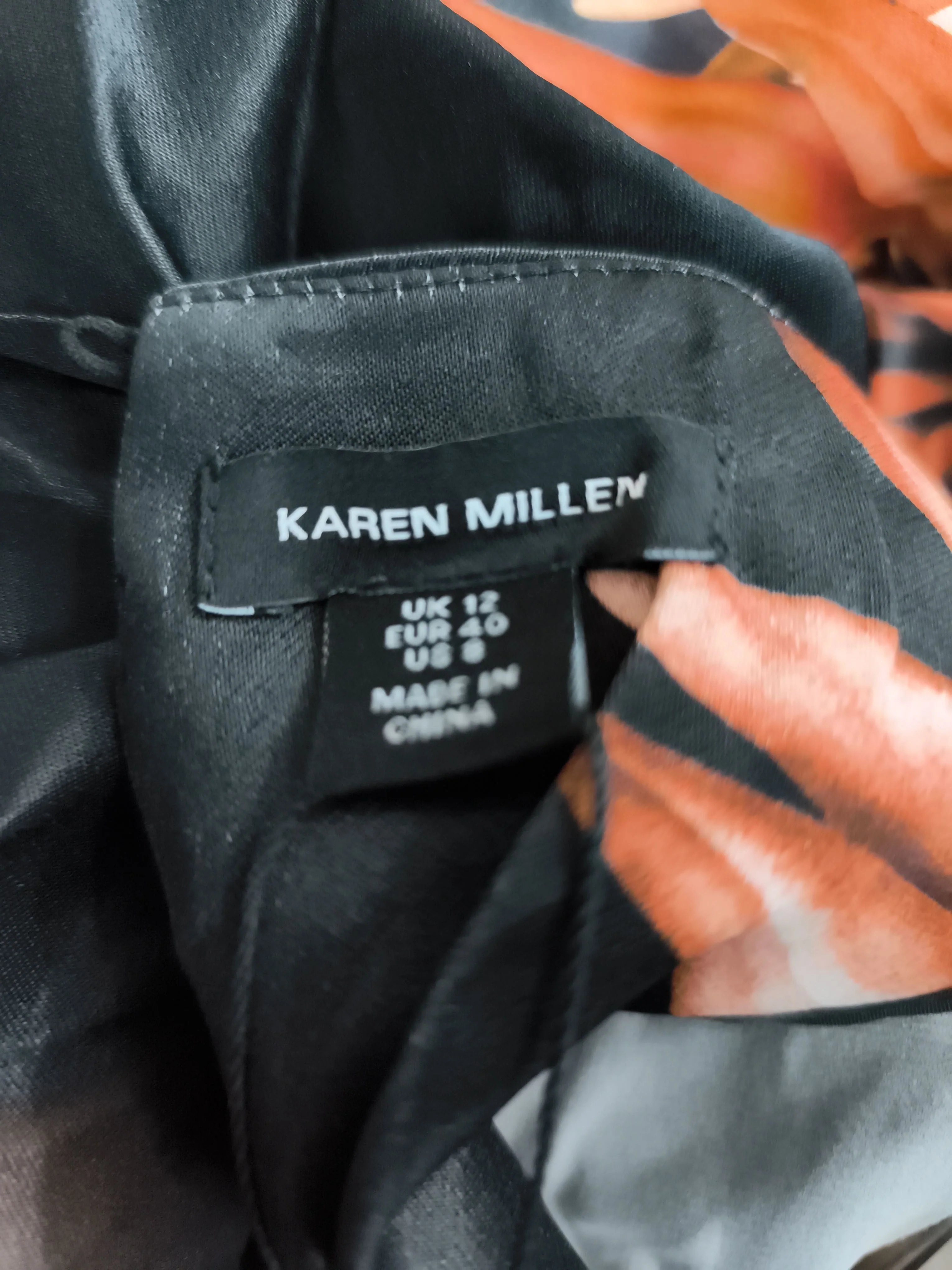 Karen Millen Shirt Midi Dress UK12 in Multi RRP £119 - Image 5