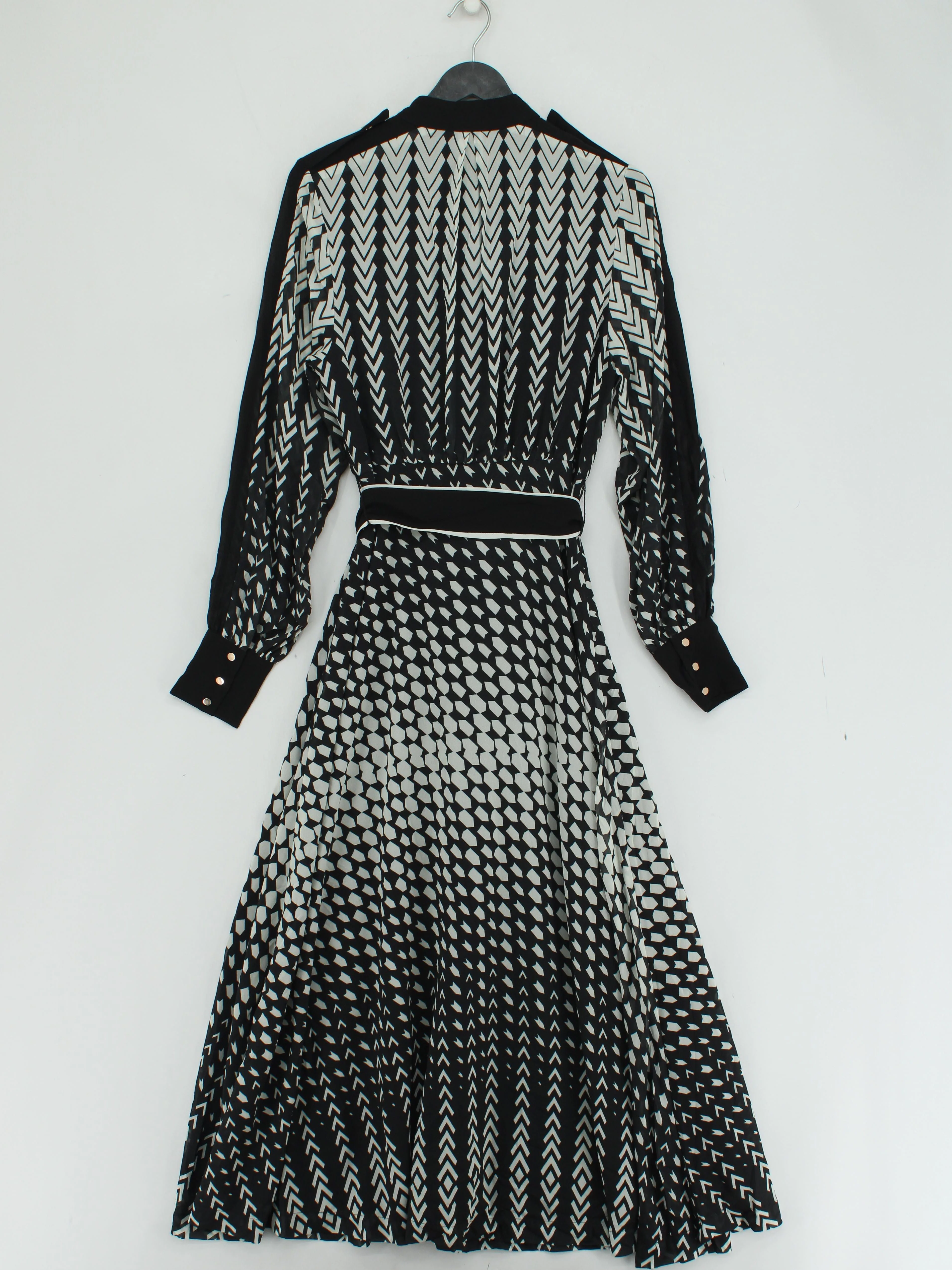 Karen Millen Shirt Midi Dress UK12 in Multi RRP £149 - Image 2
