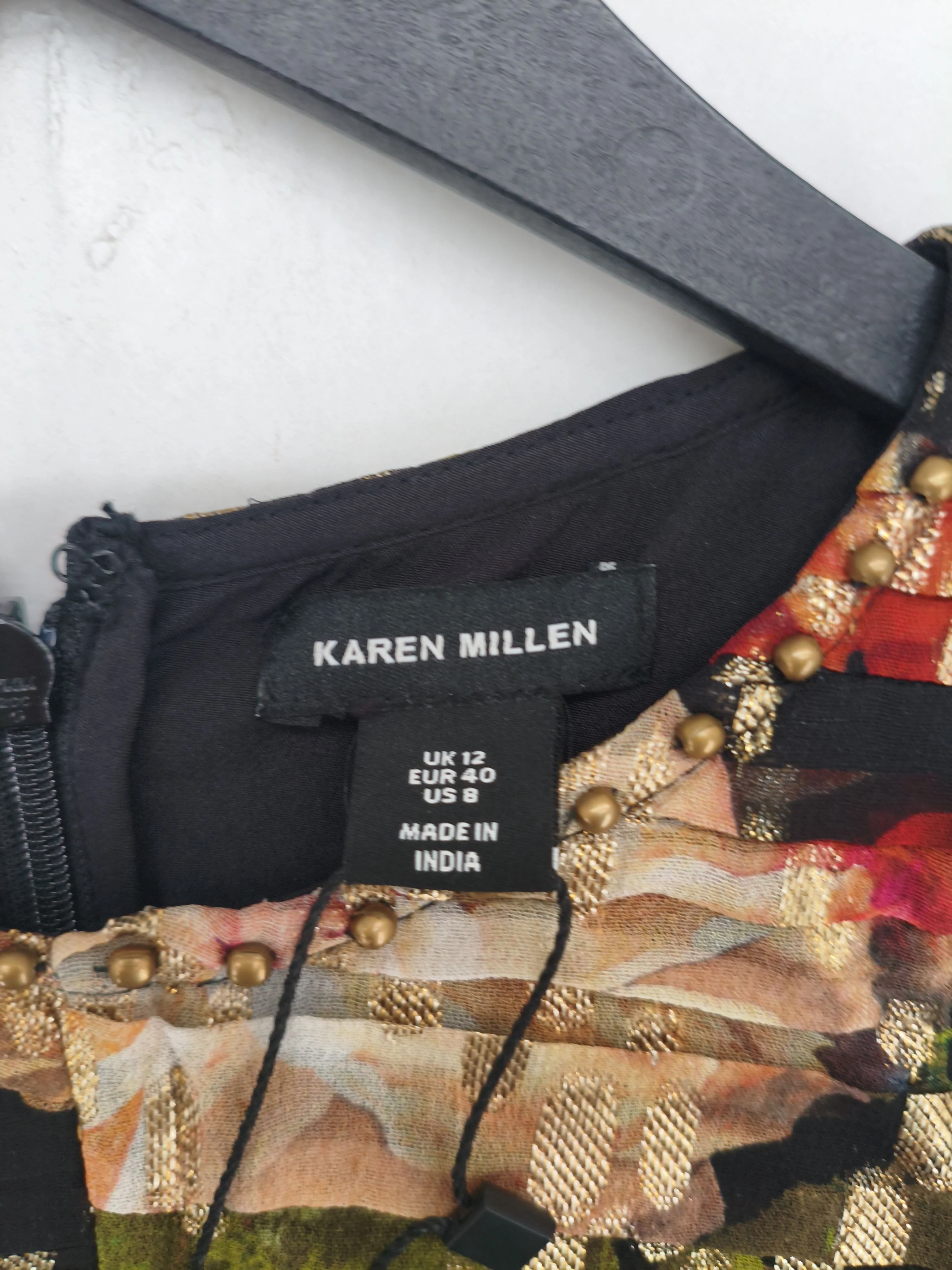 Karen Millen Shirt Midi Dress UK12 in Multi RRP £179 - Image 5