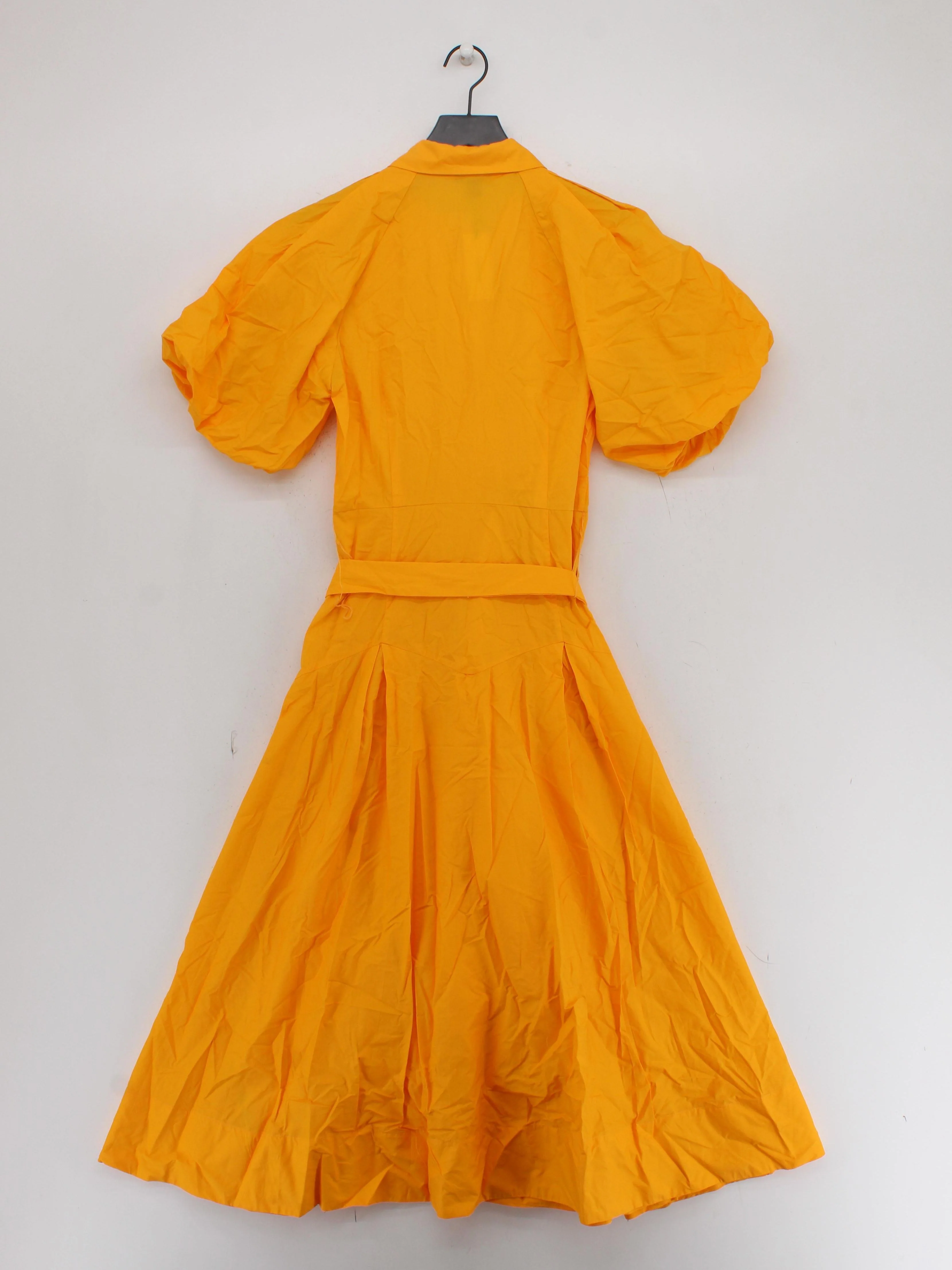 Karen Millen Shirt Midi Dress UK12 in Orange RRP £129 - Image 2