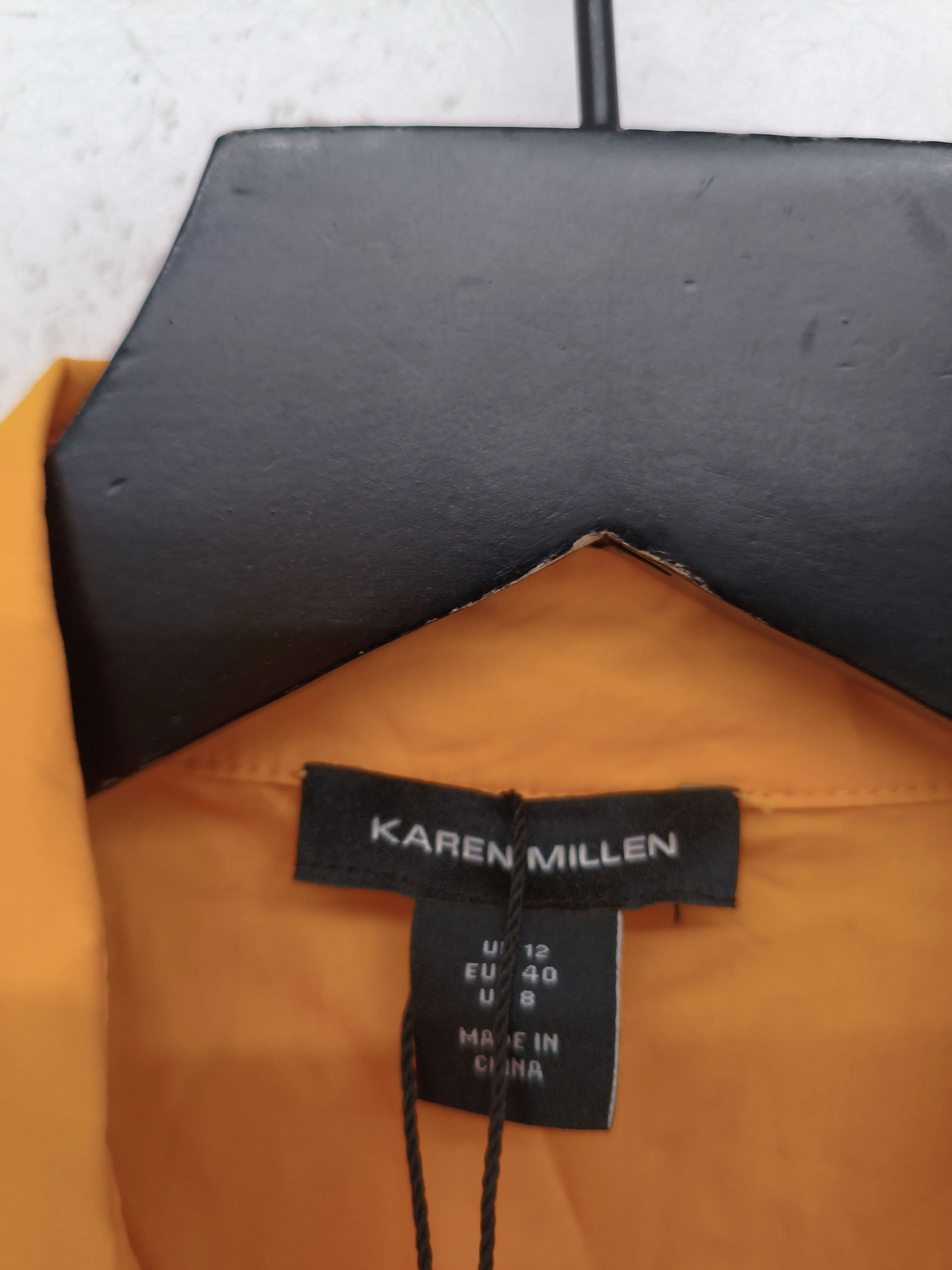 Karen Millen Shirt Midi Dress UK12 in Orange RRP £129 - Image 6