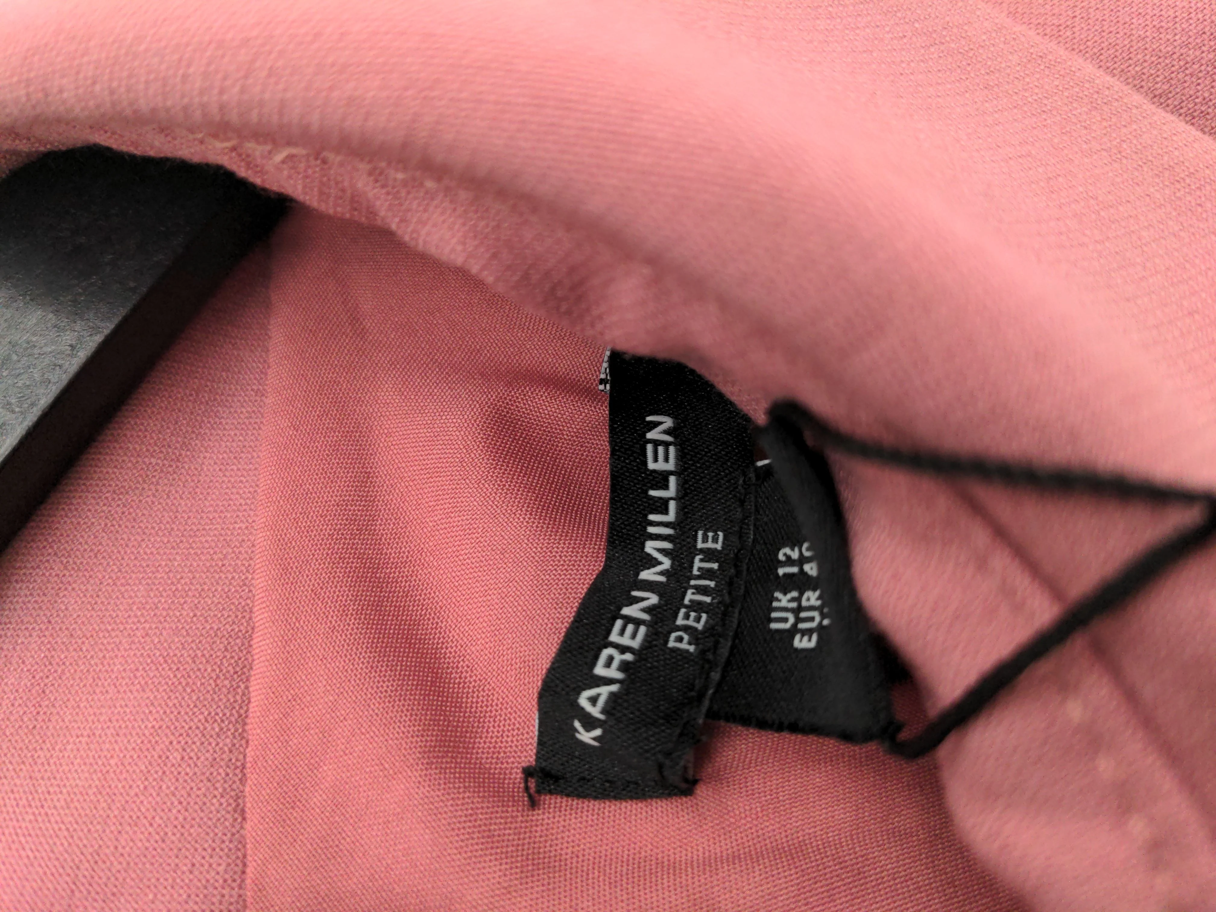Karen Millen Shirt Midi Dress UK12 in Pink RRP £259 - Image 6