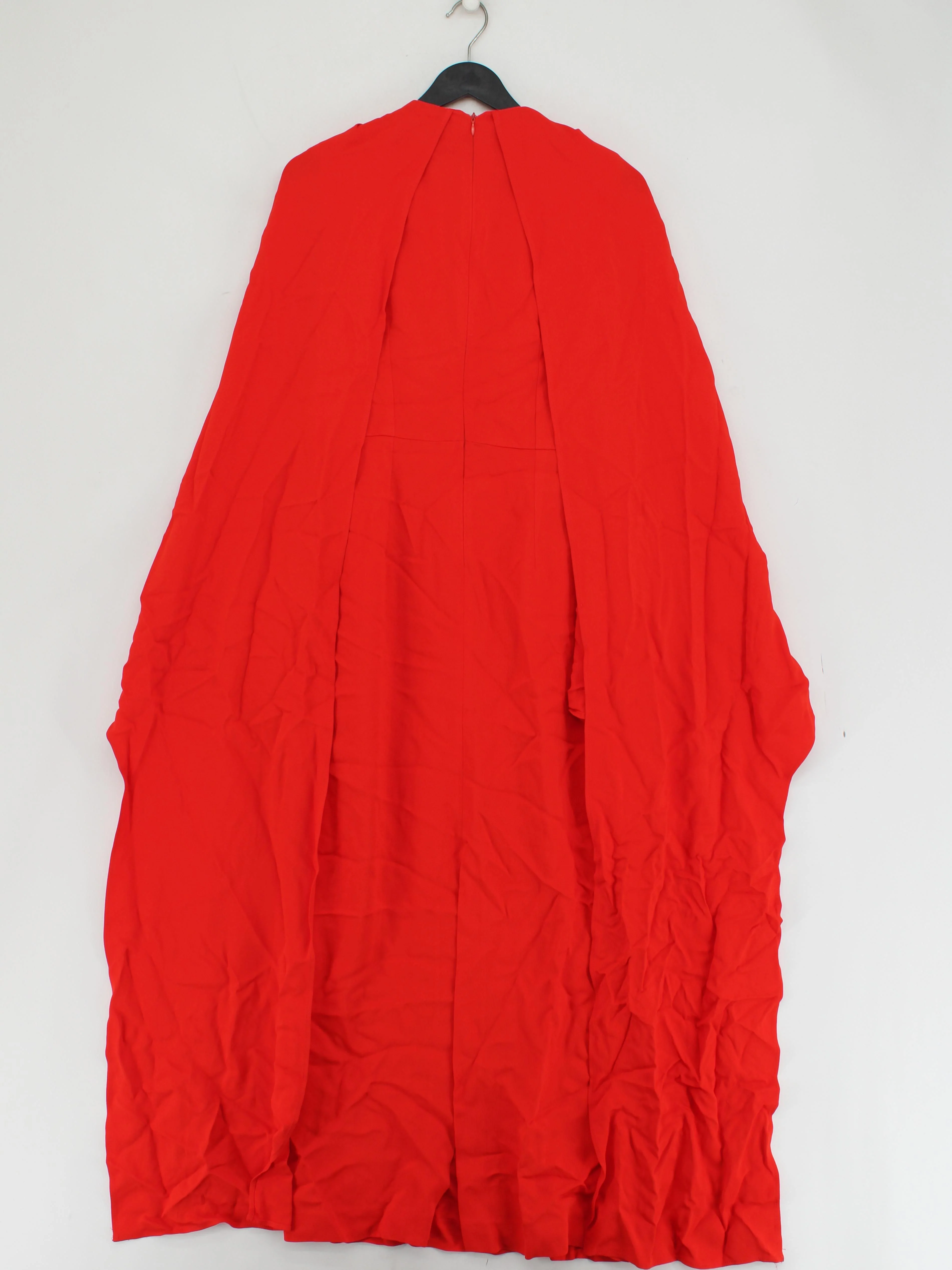 Karen Millen Shirt Midi Dress UK12 in Red RRP £309 - Image 2