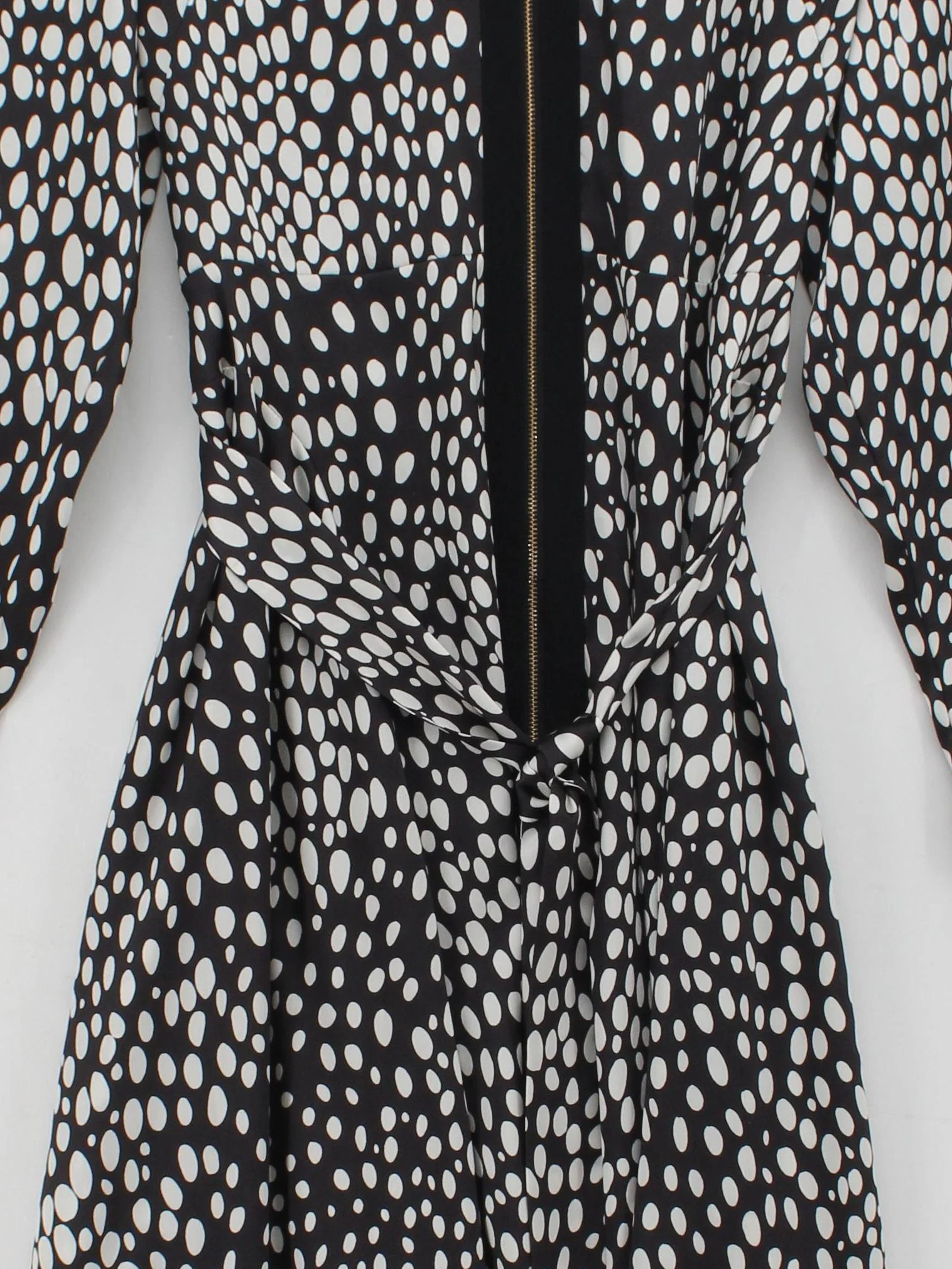 Karen Millen Shirt Midi Dress UK14 in Black - Image 3
