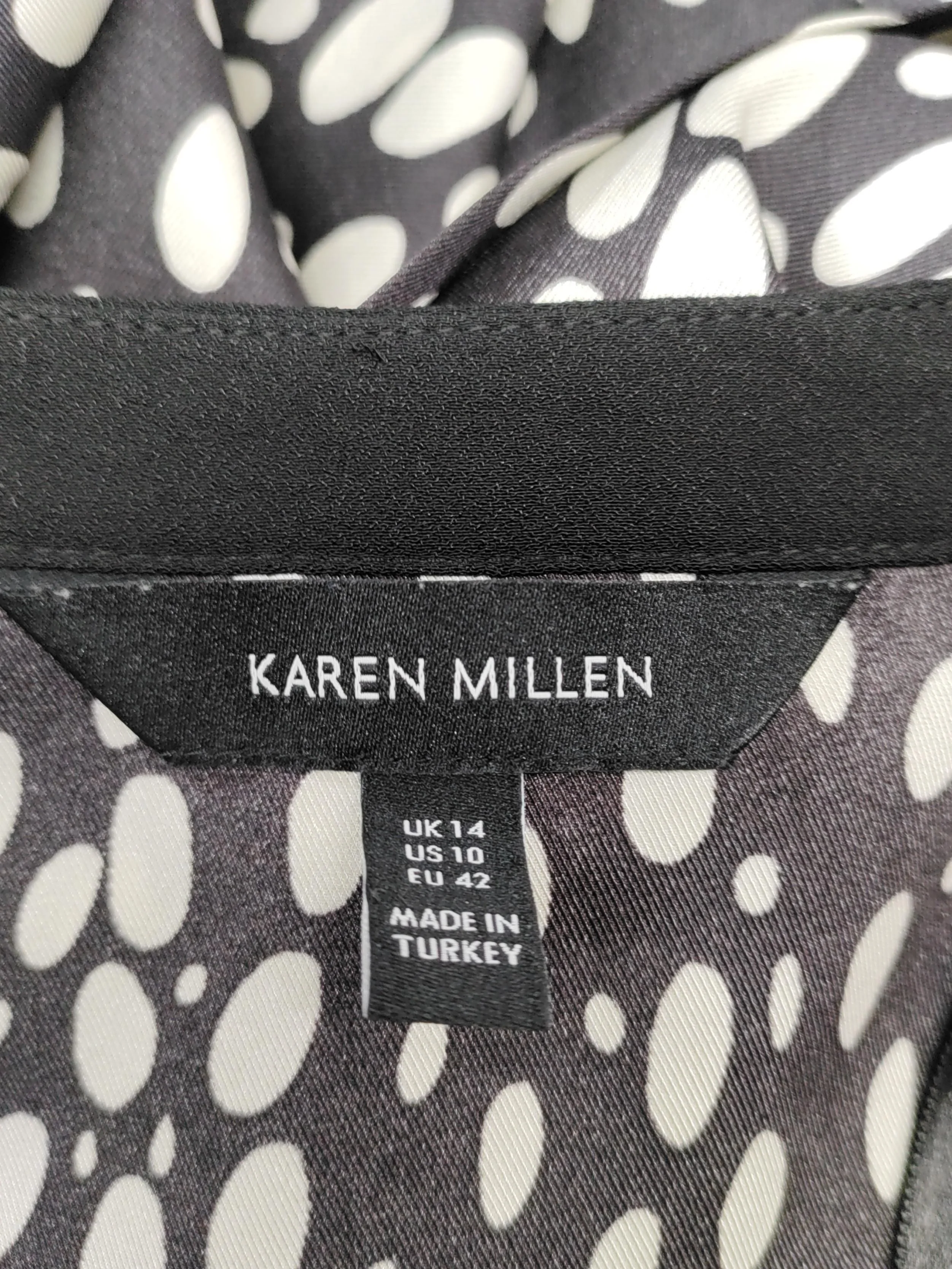 Karen Millen Shirt Midi Dress UK14 in Black - Image 5