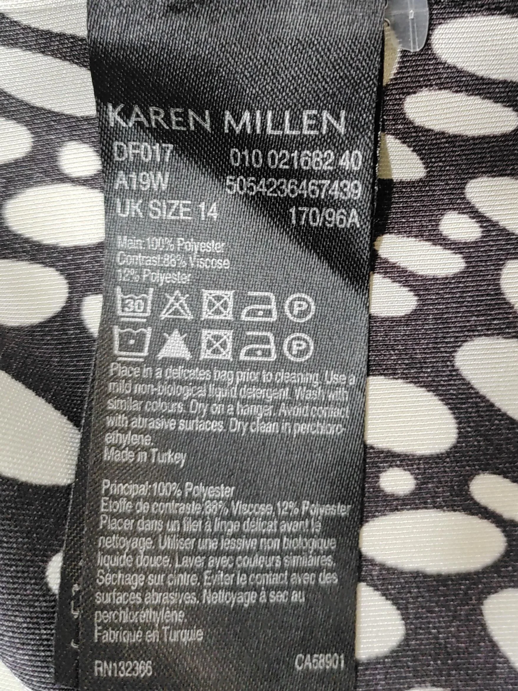 Karen Millen Shirt Midi Dress UK14 in Black - Image 6