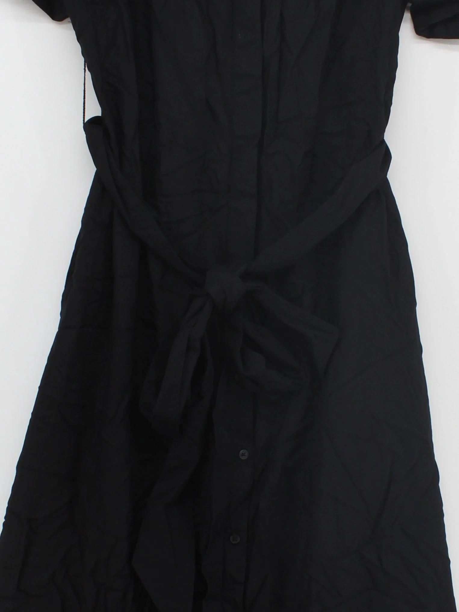 Karen Millen Shirt Midi Dress UK14 in Black RRP £65 - Image 3