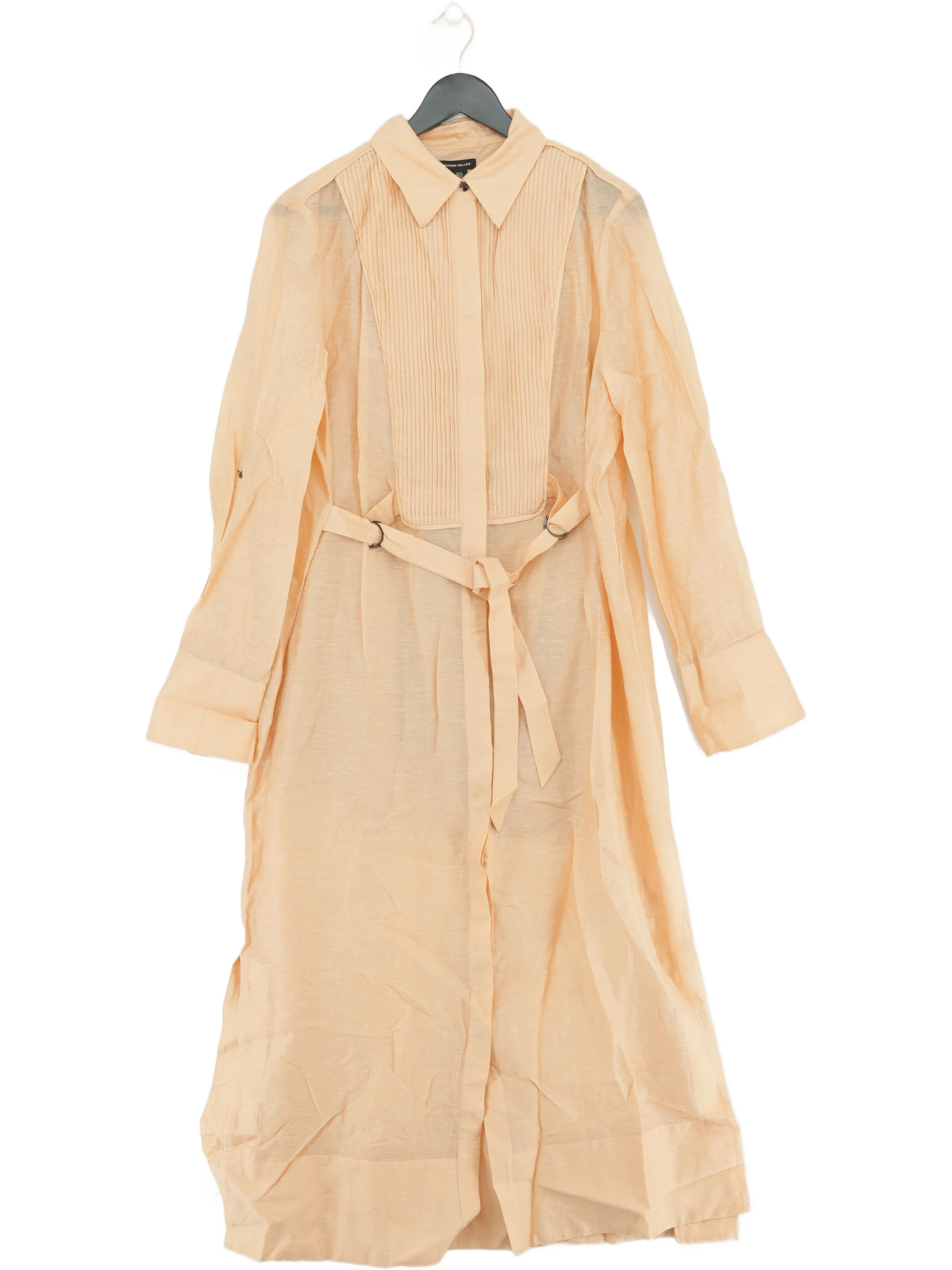 Karen Millen Shirt Midi Dress UK14 in Cream RRP £189 - Image 2