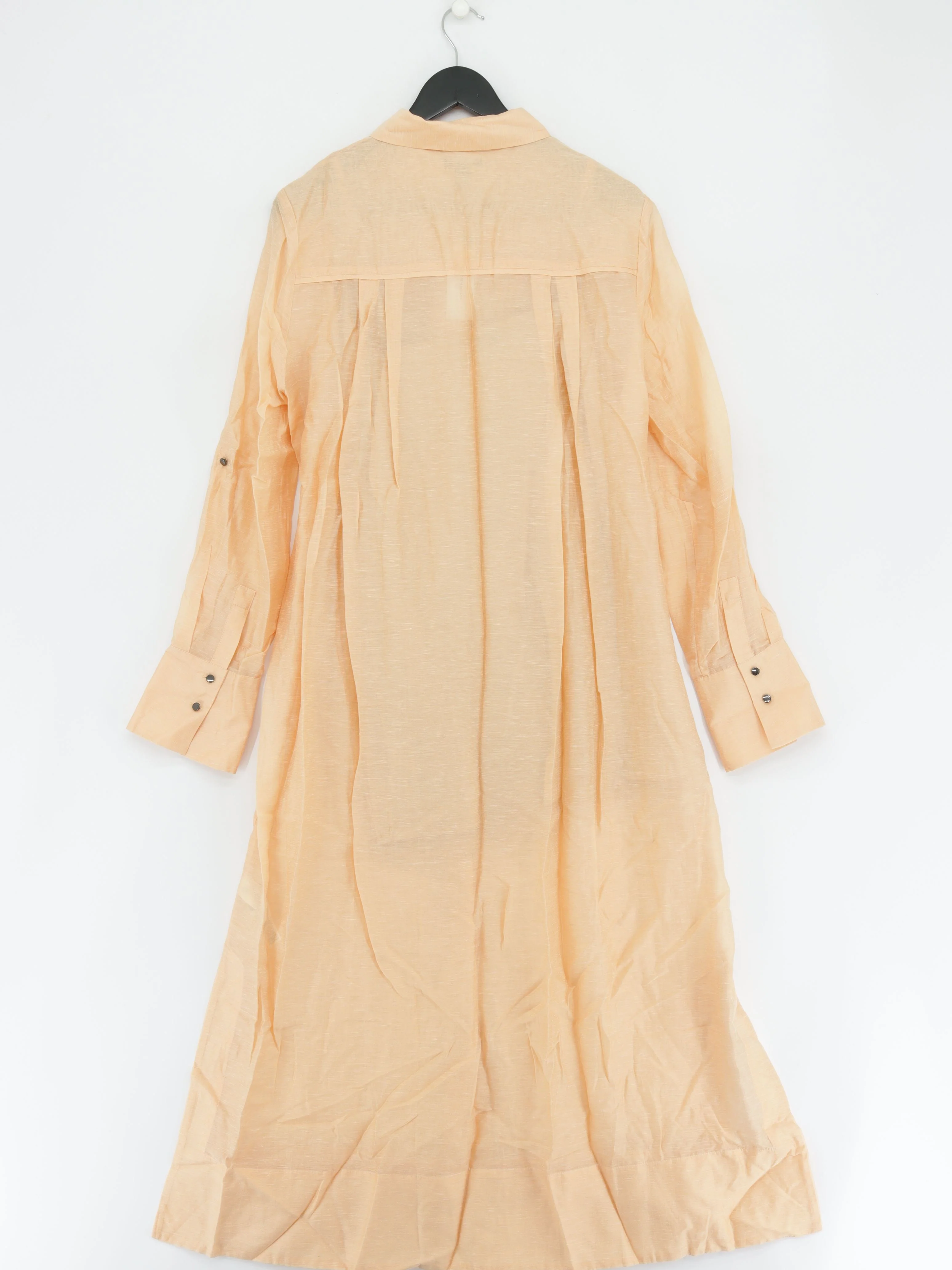 Karen Millen Shirt Midi Dress UK14 in Cream RRP £189 - Image 3
