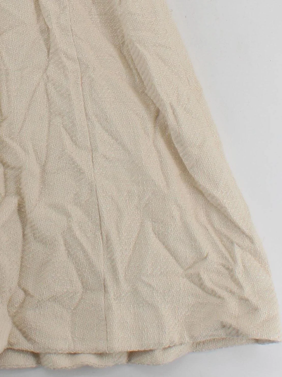 Karen Millen Shirt Midi Dress UK14 in Cream RRP £269 - Image 4