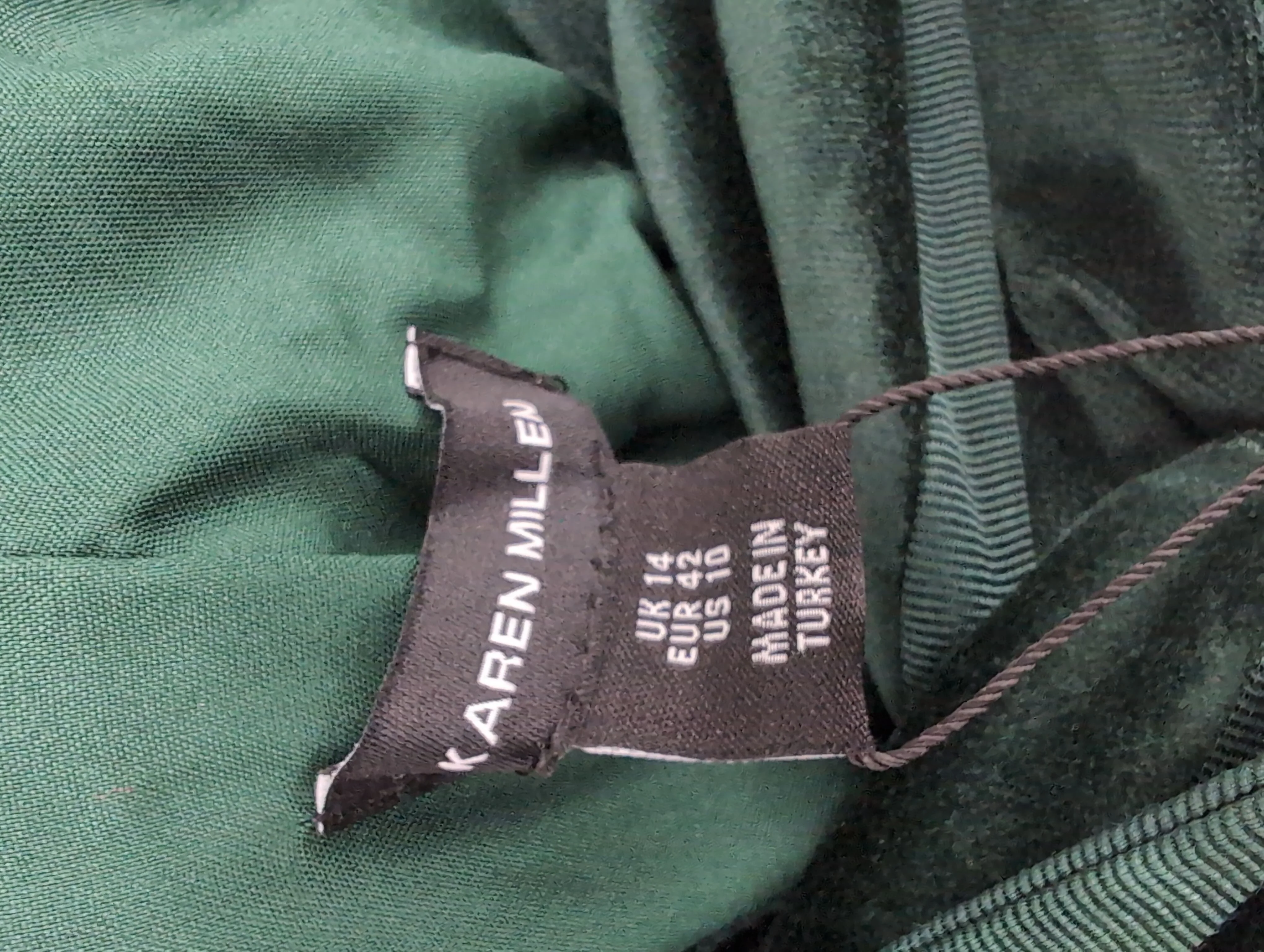 Karen Millen Shirt Midi Dress UK14 in Green RRP £299 - Image 5