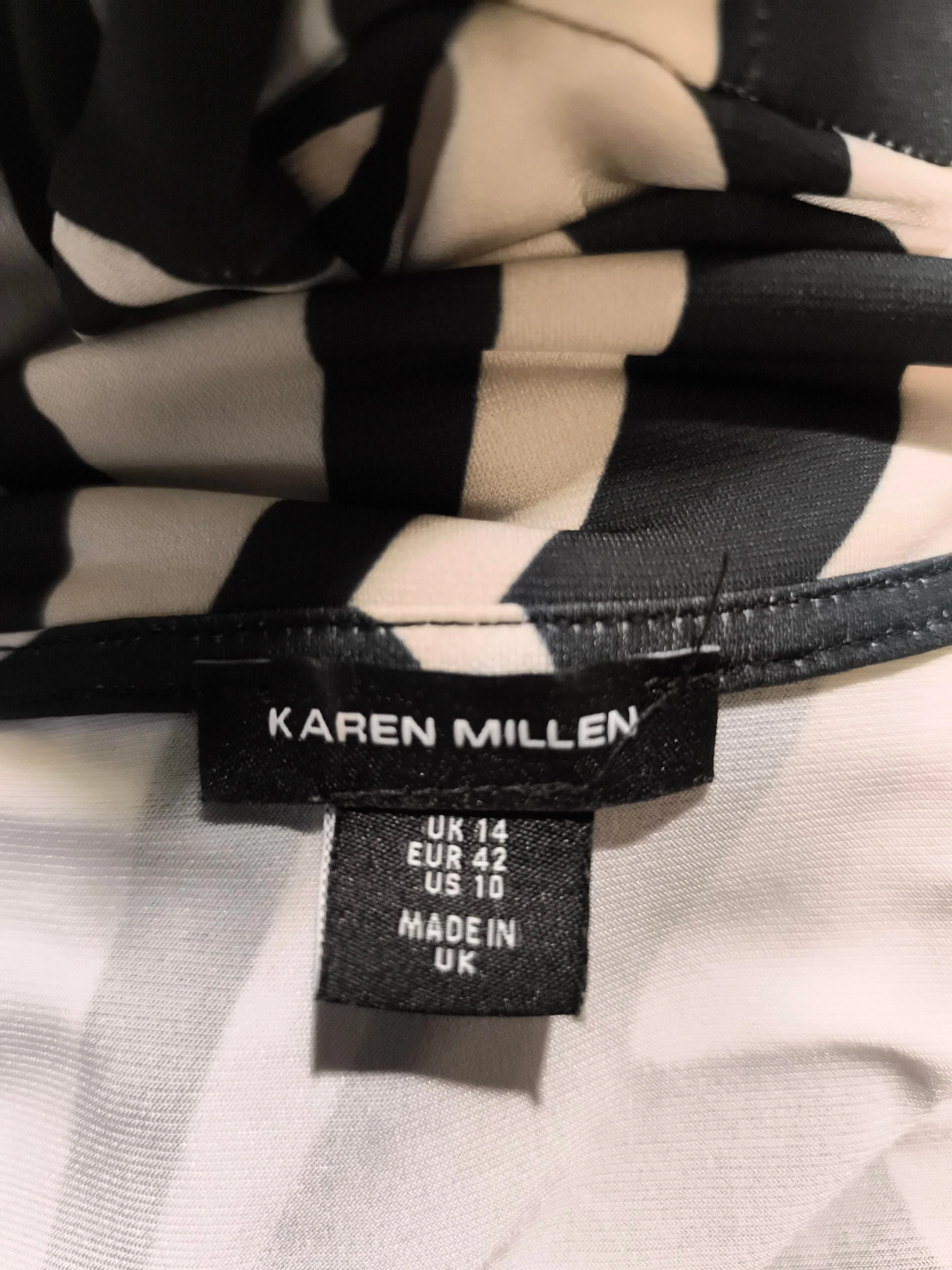 Karen Millen Shirt Midi Dress UK14 in Multi - Image 6