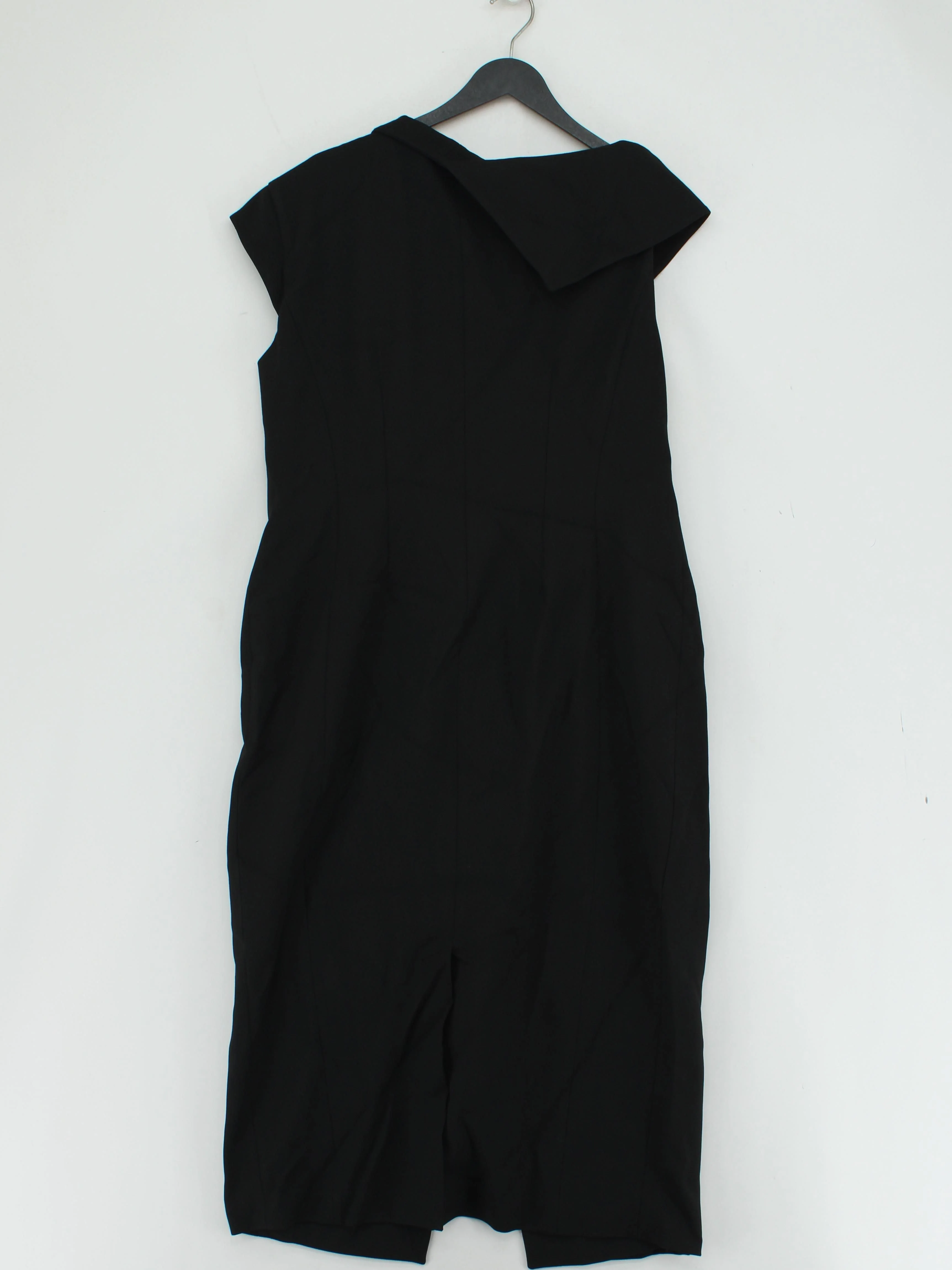 Karen Millen Shirt Midi Dress UK16 in Black RRP £229 - Image 2