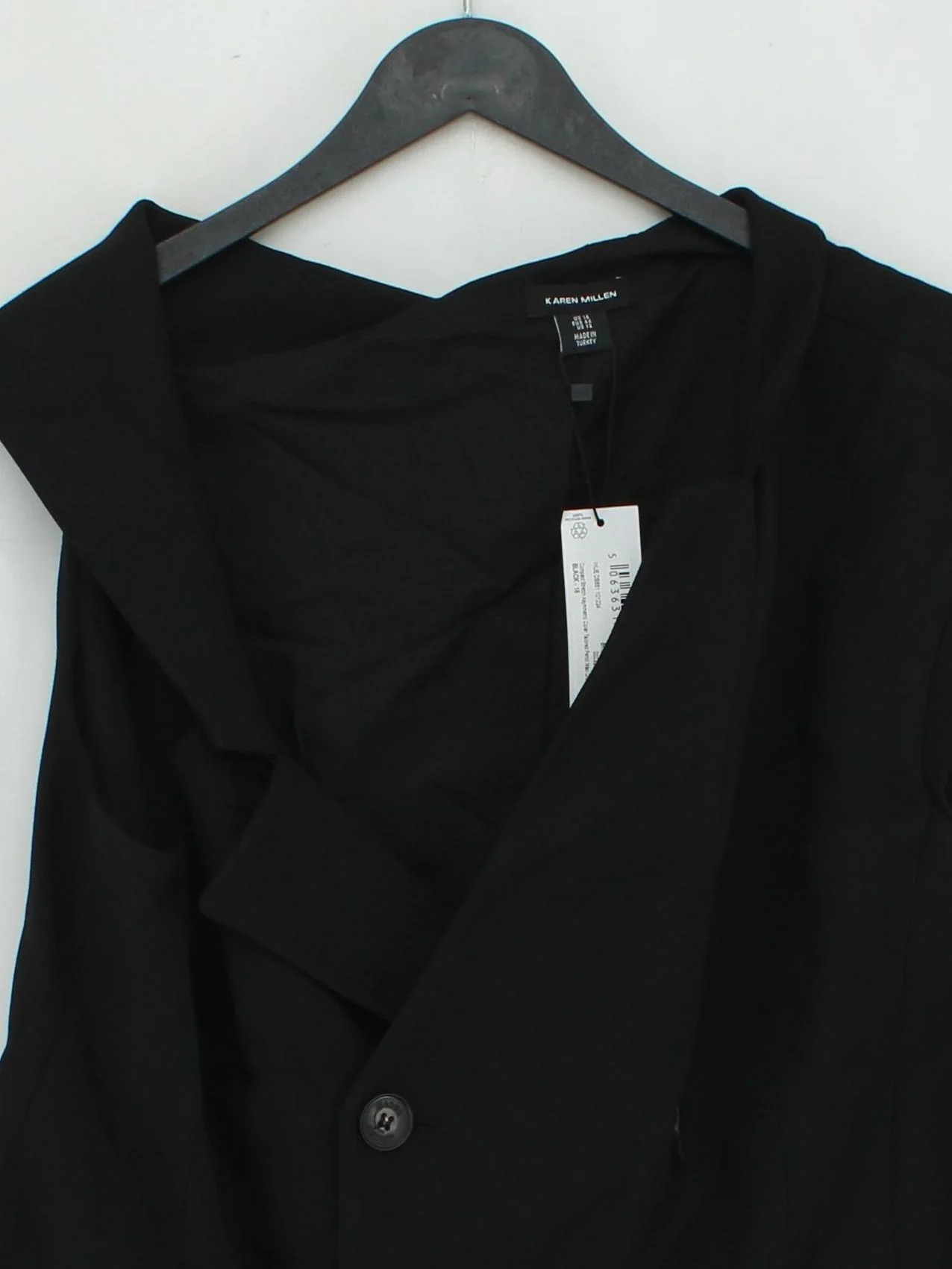 Karen Millen Shirt Midi Dress UK16 in Black RRP £229 - Image 3