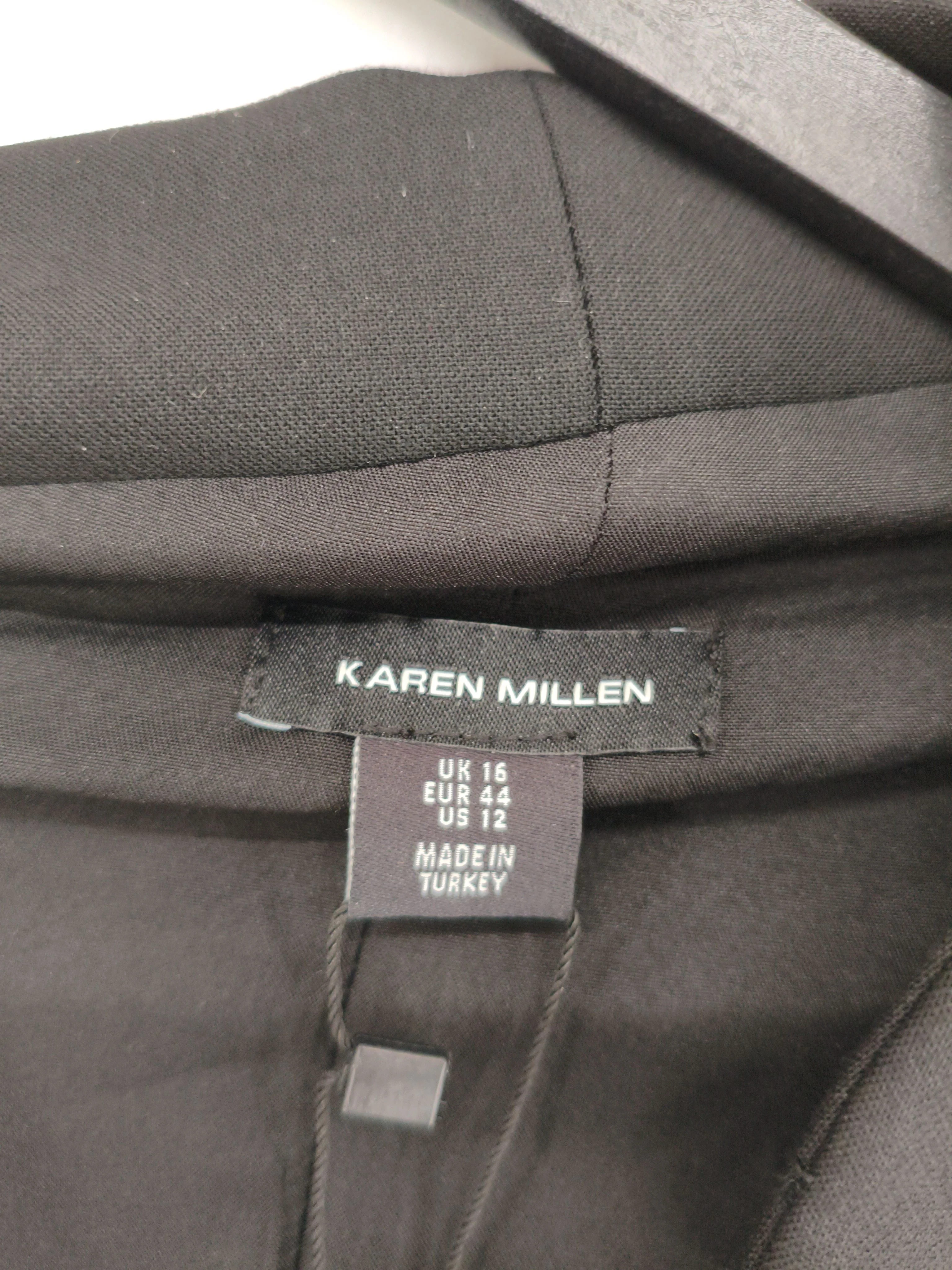 Karen Millen Shirt Midi Dress UK16 in Black RRP £229 - Image 5
