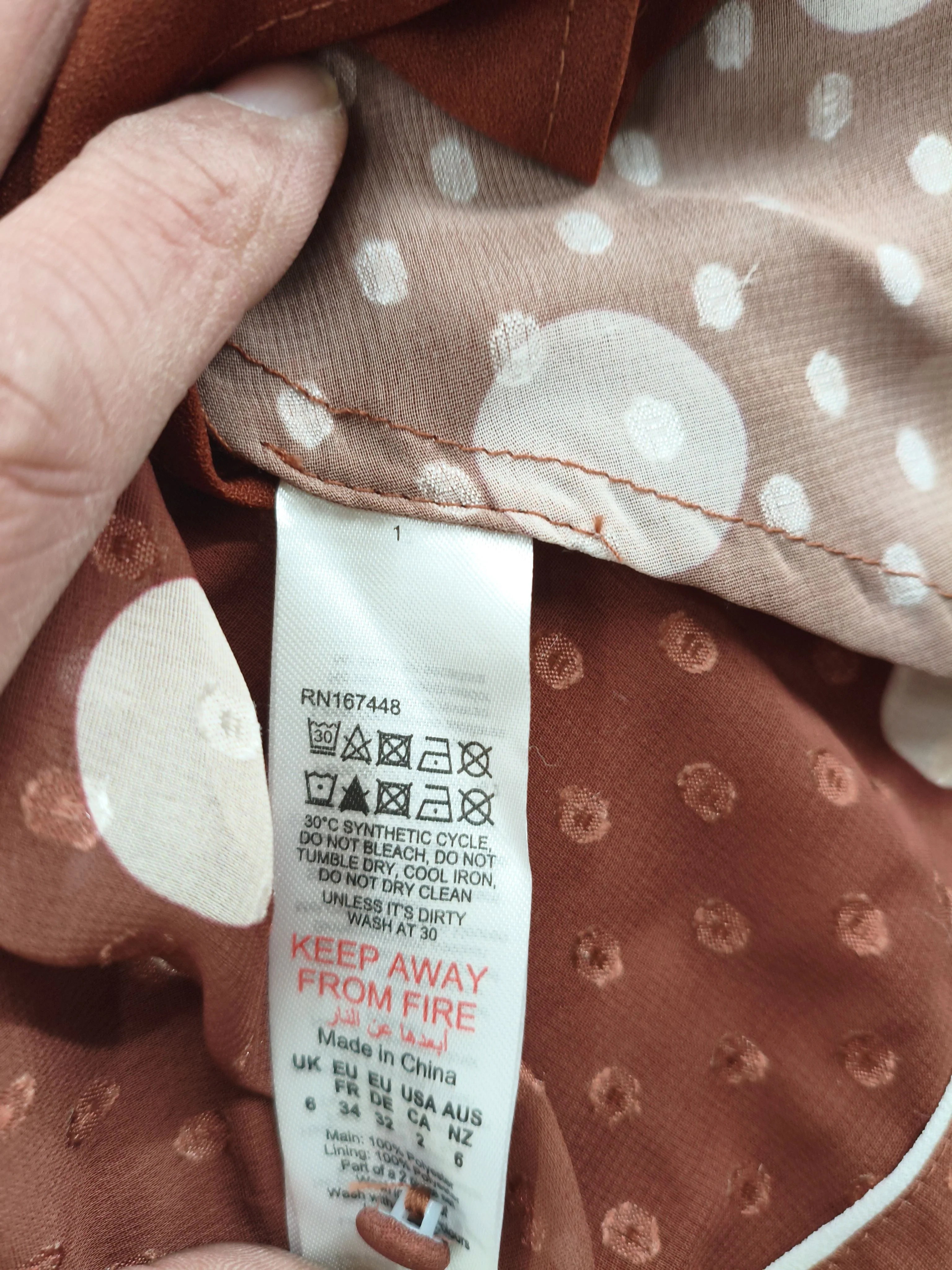 Karen Millen Shirt Midi Dress UK6 in Brown RRP £139 - Image 7