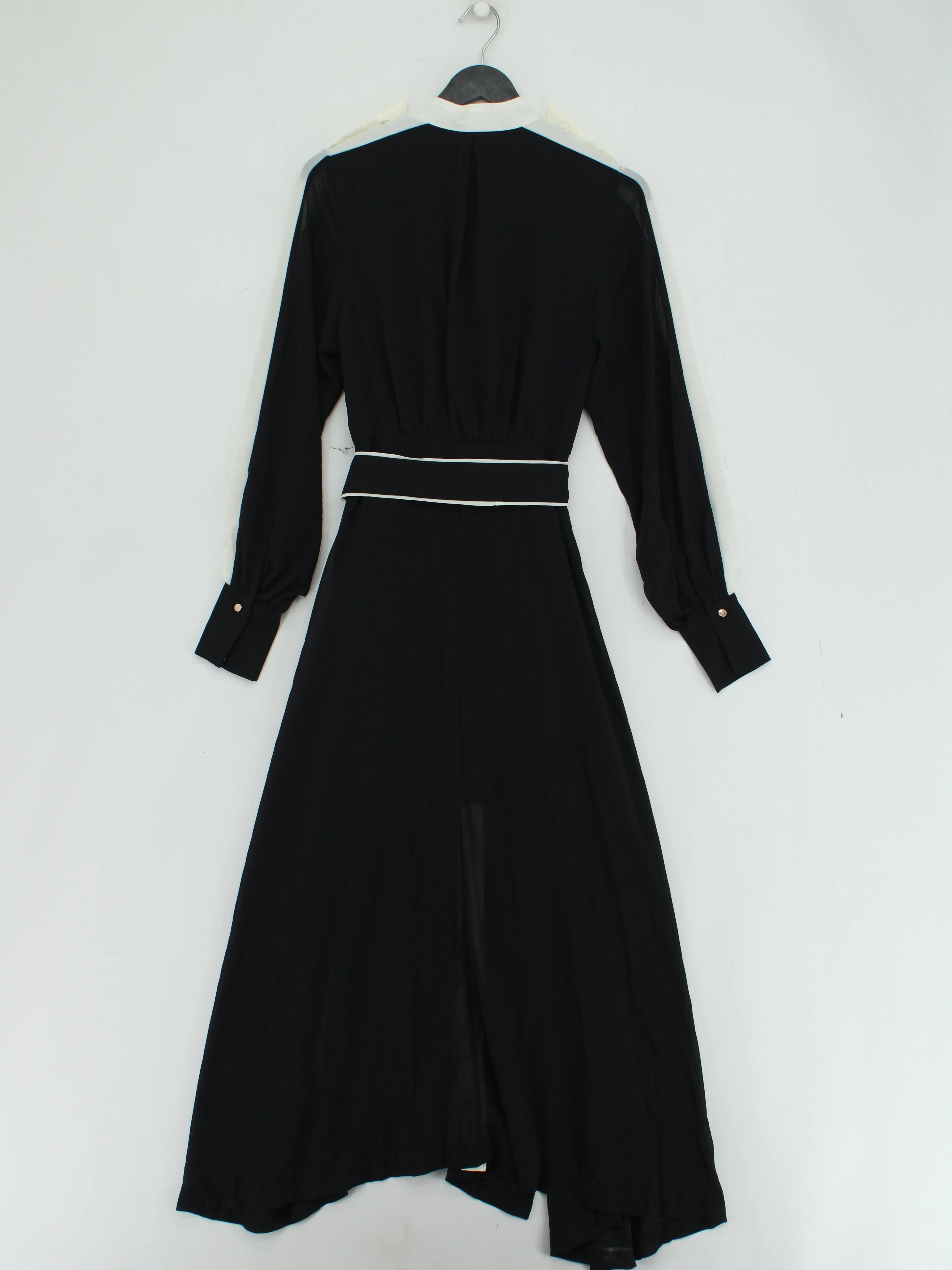 Karen Millen Shirt Midi Dress UK8 in Black RRP £129 - Image 3