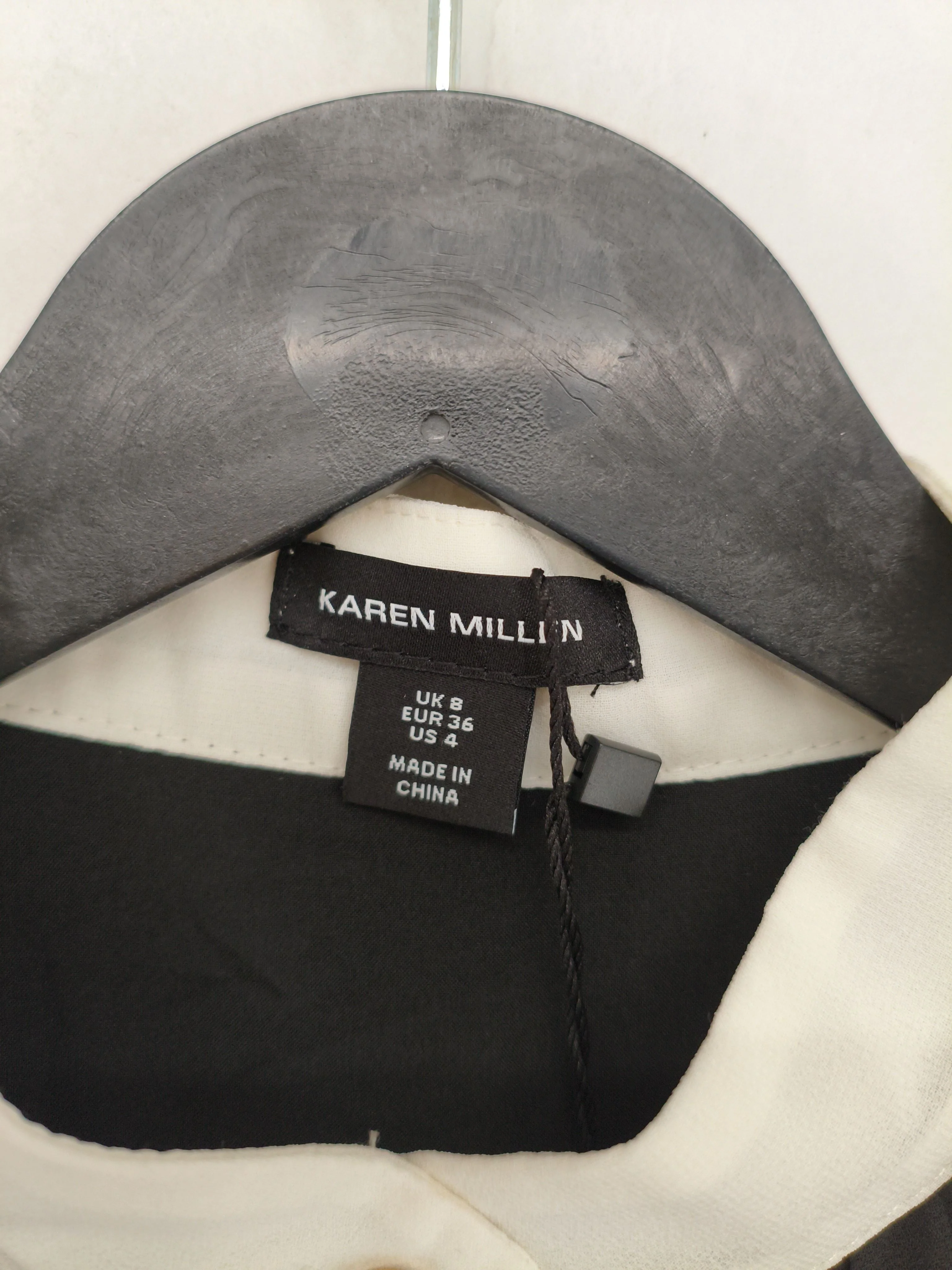 Karen Millen Shirt Midi Dress UK8 in Black RRP £129 - Image 8