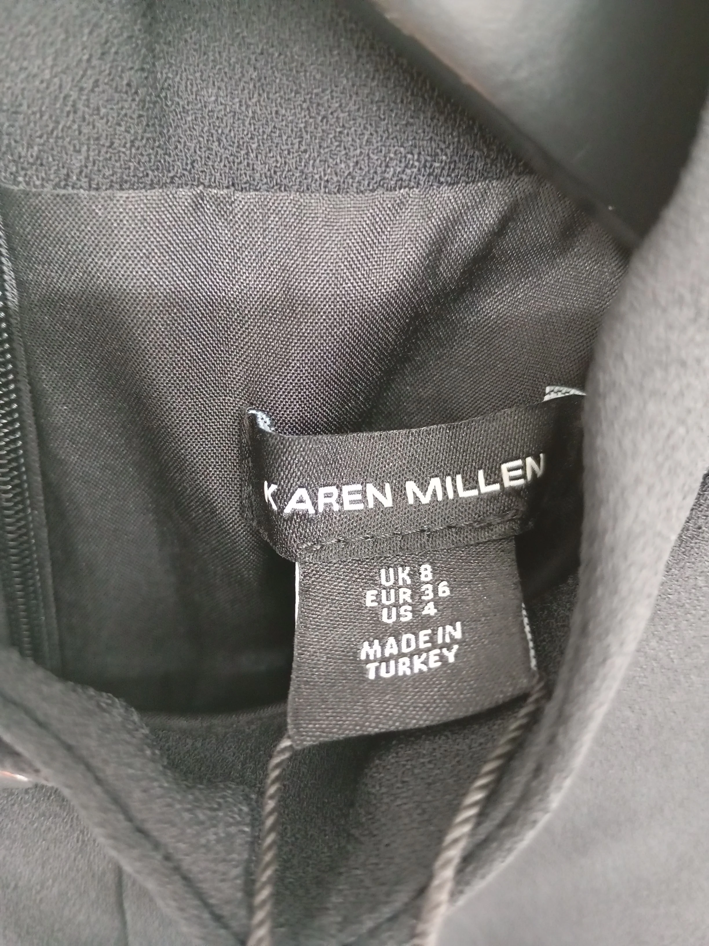 Karen Millen Shirt Midi Dress UK8 in Black RRP £229 - Image 6