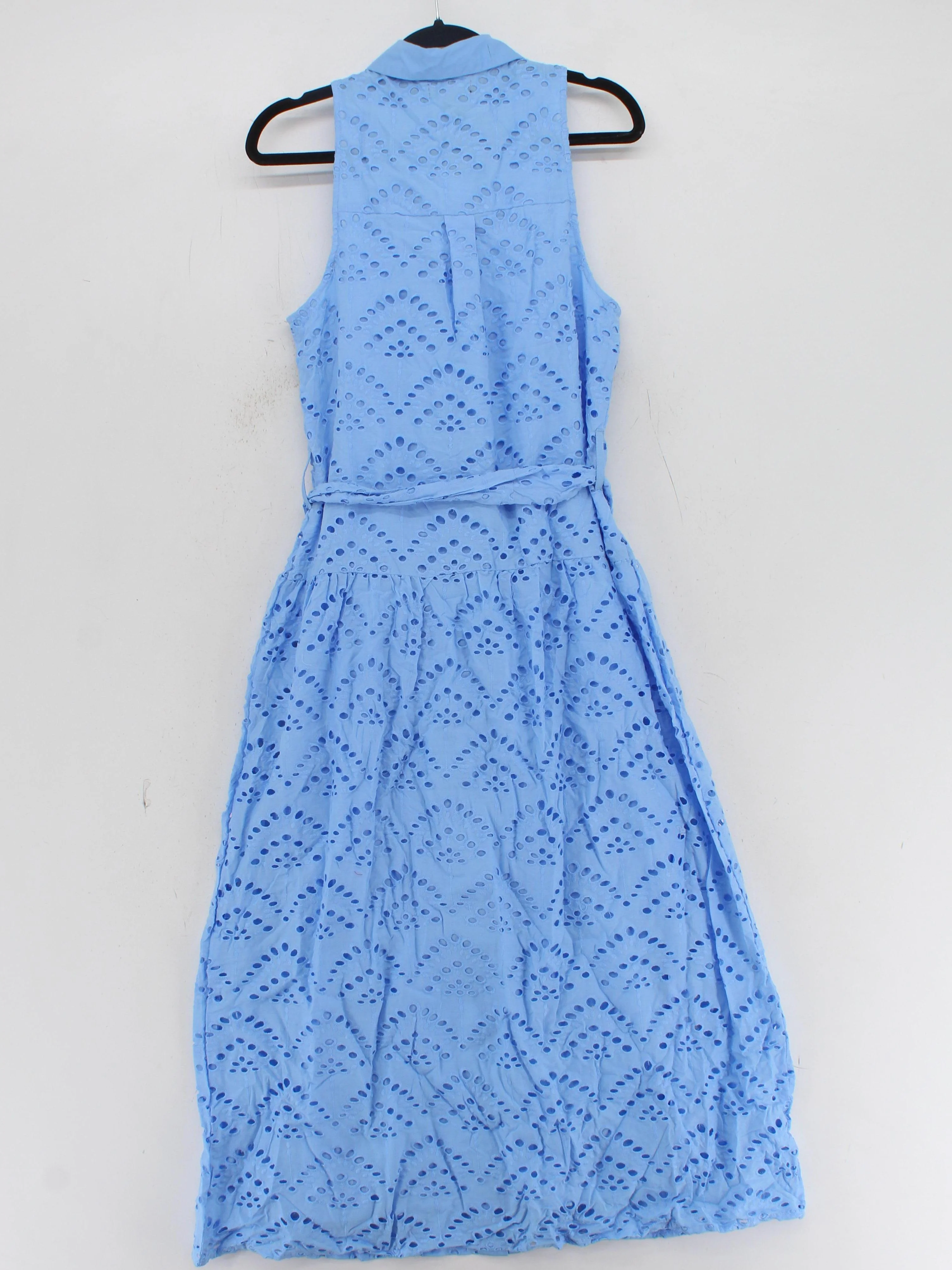Karen Millen Shirt Midi Dress UK8 in Blue RRP £109 - Image 2
