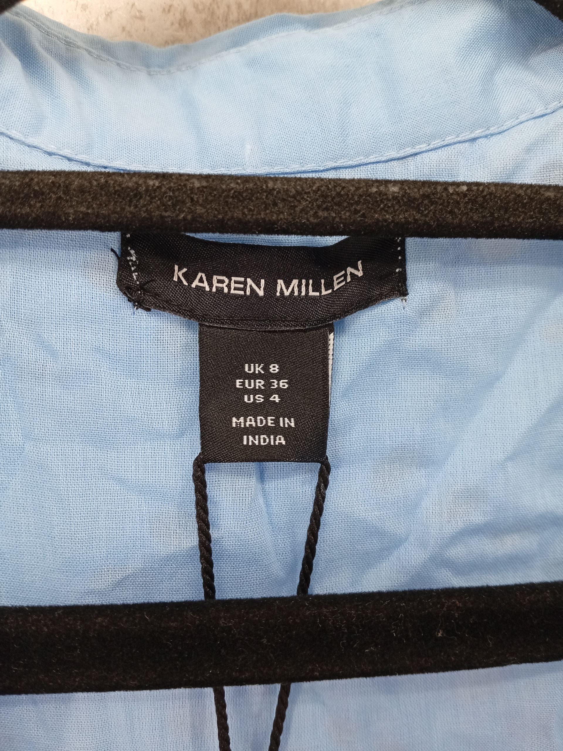 Karen Millen Shirt Midi Dress UK8 in Blue RRP £109 - Image 6