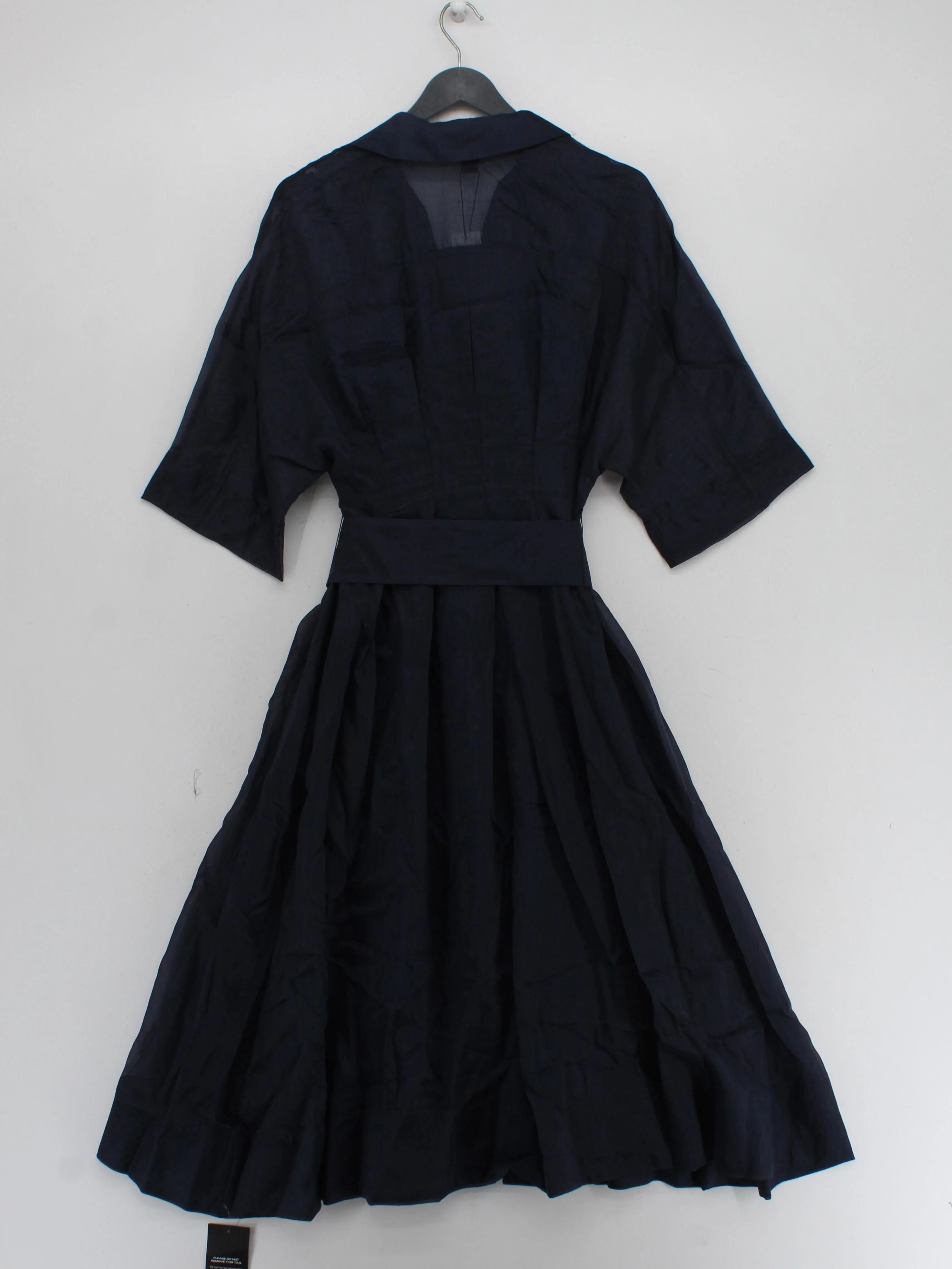 Karen Millen Shirt Midi Dress UK8 in Blue RRP £169 - Image 2