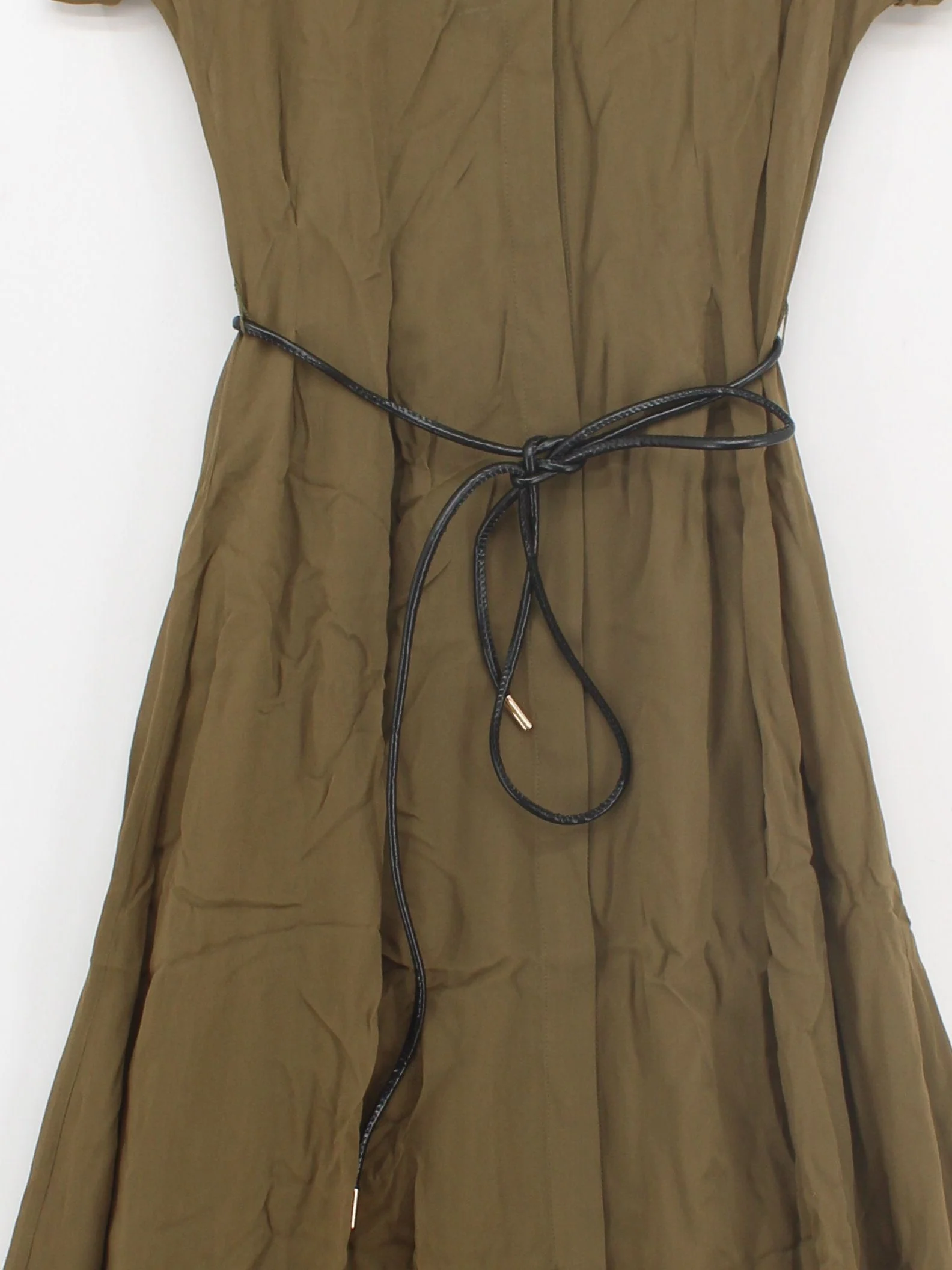 Karen Millen Shirt Midi Dress UK8 in Brown RRP £169 - Image 2