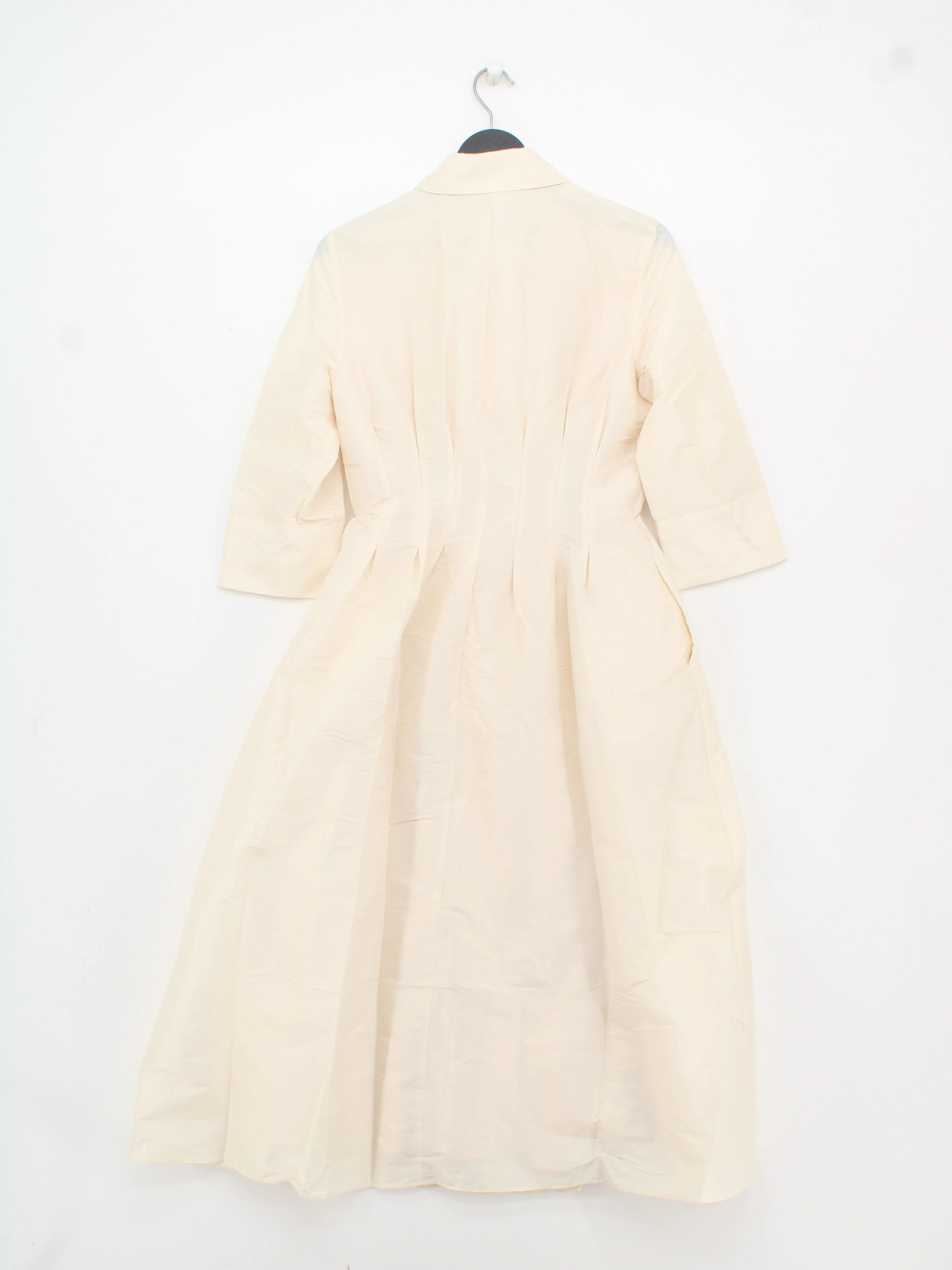 Karen Millen Shirt Midi Dress UK8 in Cream RRP £179 - Image 2