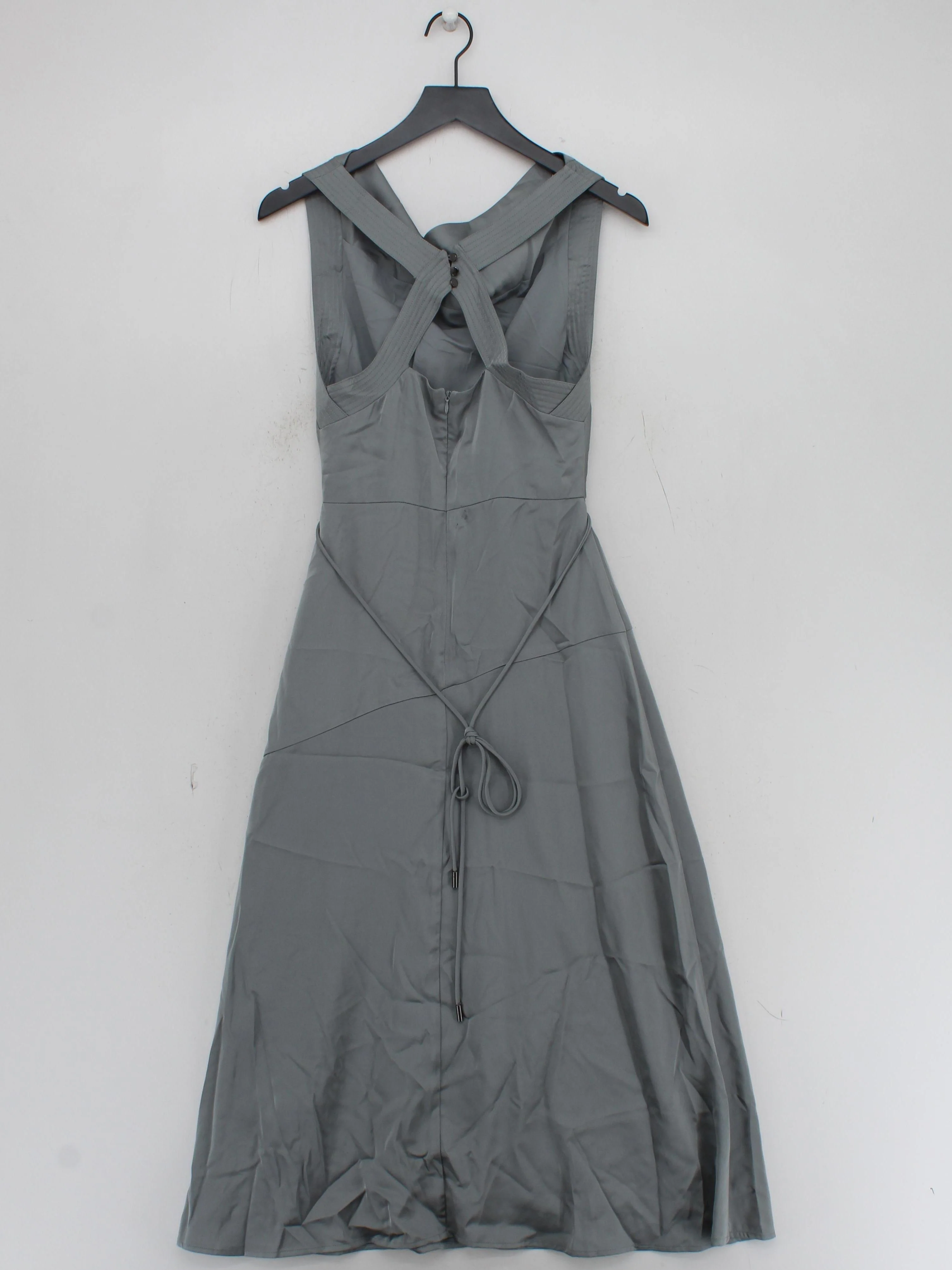 Karen Millen Shirt Midi Dress UK8 in Grey RRP £119 - Image 2