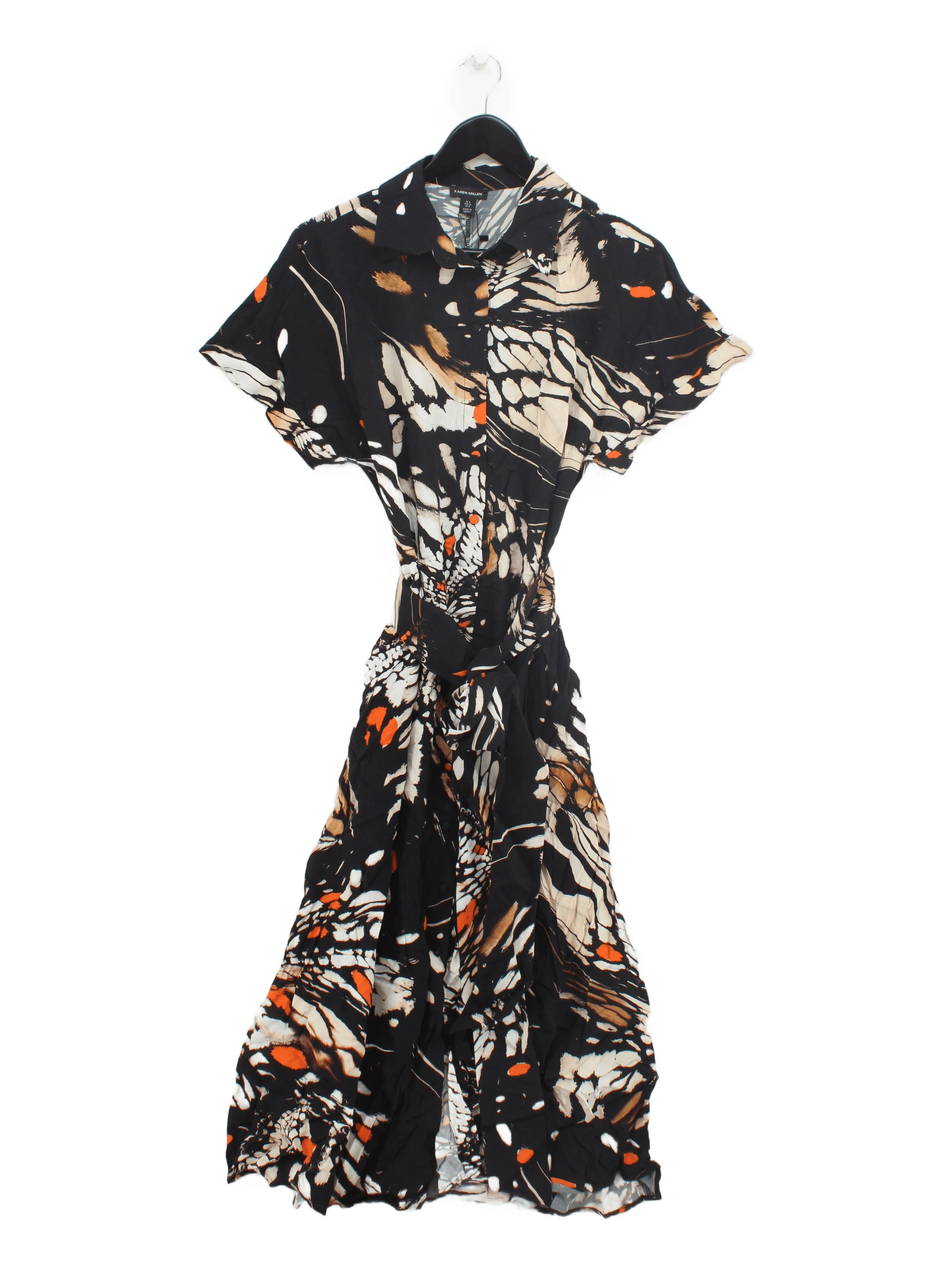 Karen Millen Shirt Midi Dress UK8 in Multi RRP £109