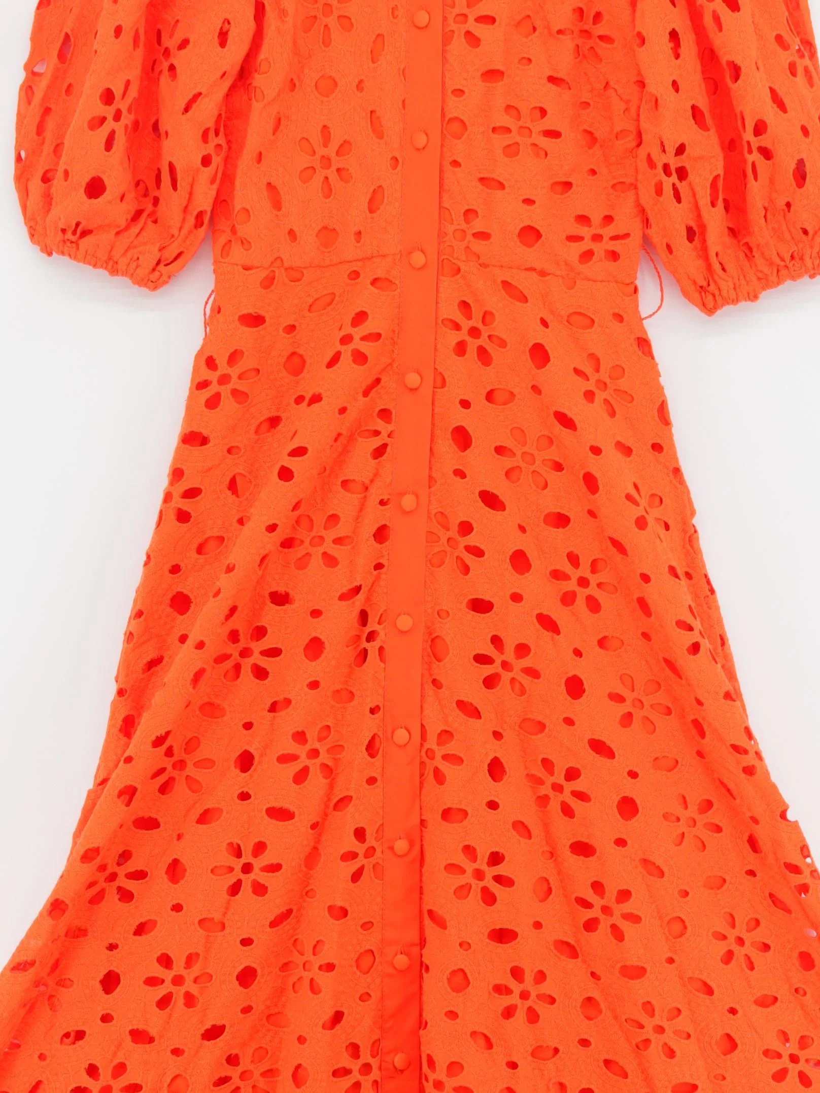Karen Millen Shirt Midi Dress UK8 in Orange RRP £99 - Image 4