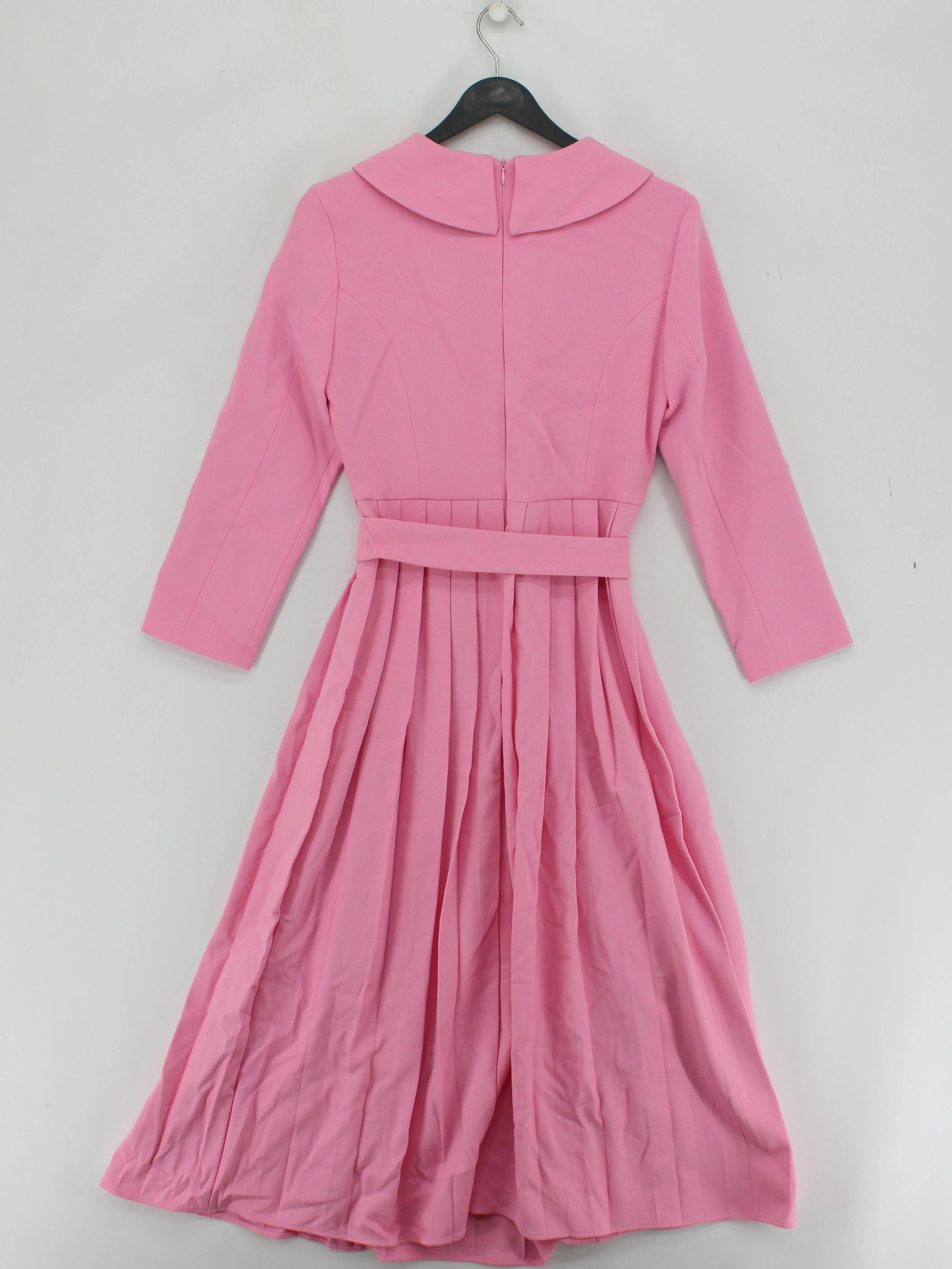 Karen Millen Shirt Midi Dress UK8 in Pink RRP £239 - Image 2