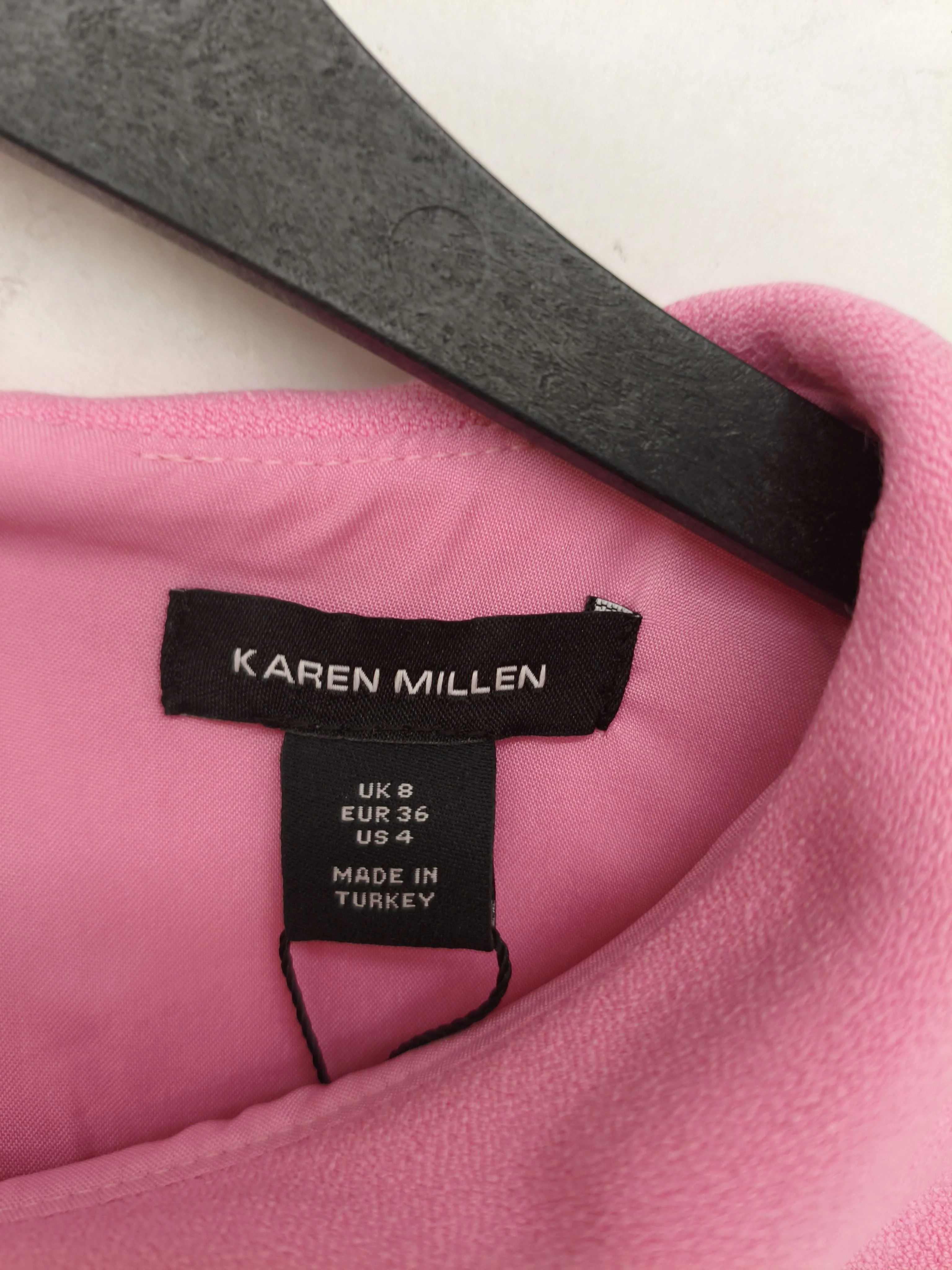 Karen Millen Shirt Midi Dress UK8 in Pink RRP £239 - Image 7