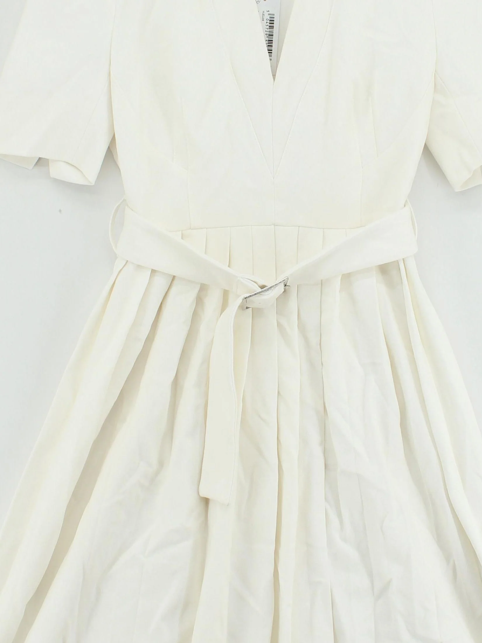 Karen Millen Shirt Midi Dress UK8 in White RRP £219 - Image 3