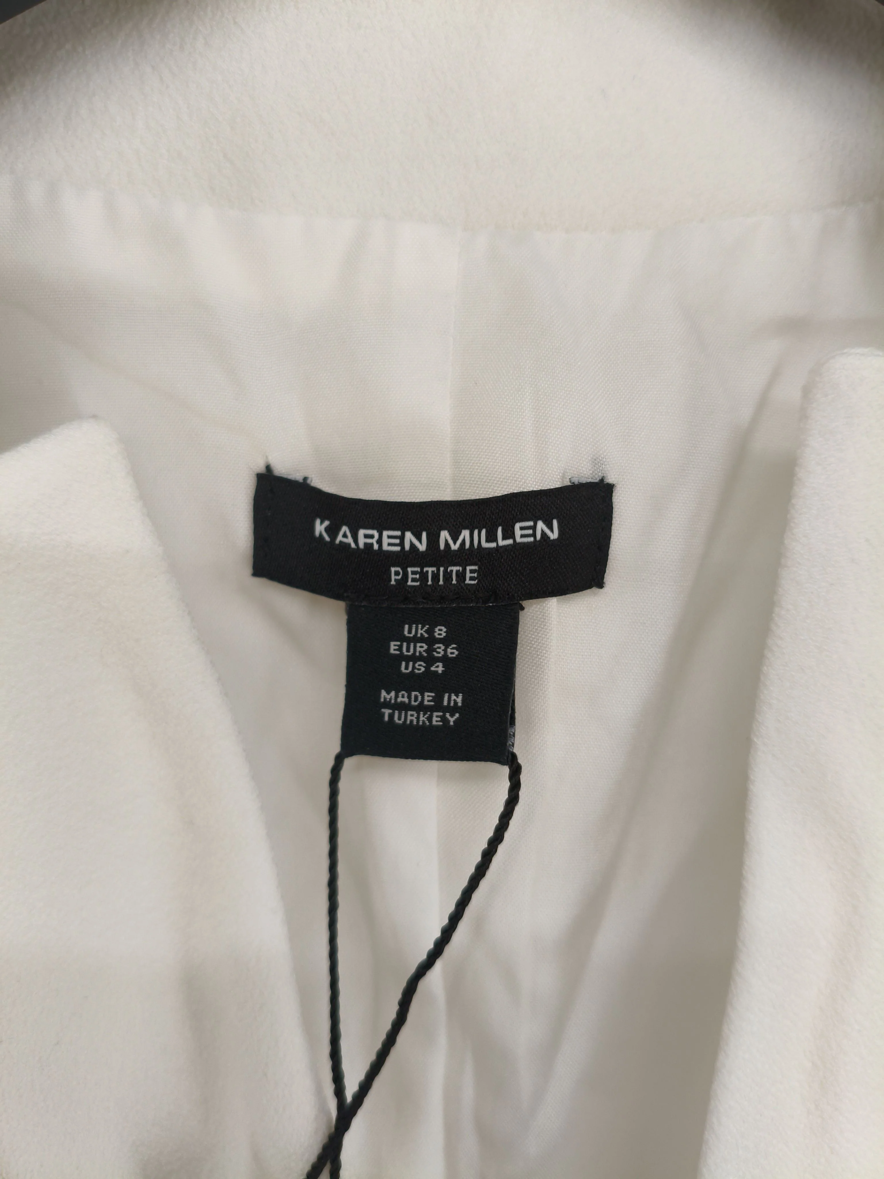 Karen Millen Shirt Midi Dress UK8 in White RRP £219 - Image 7
